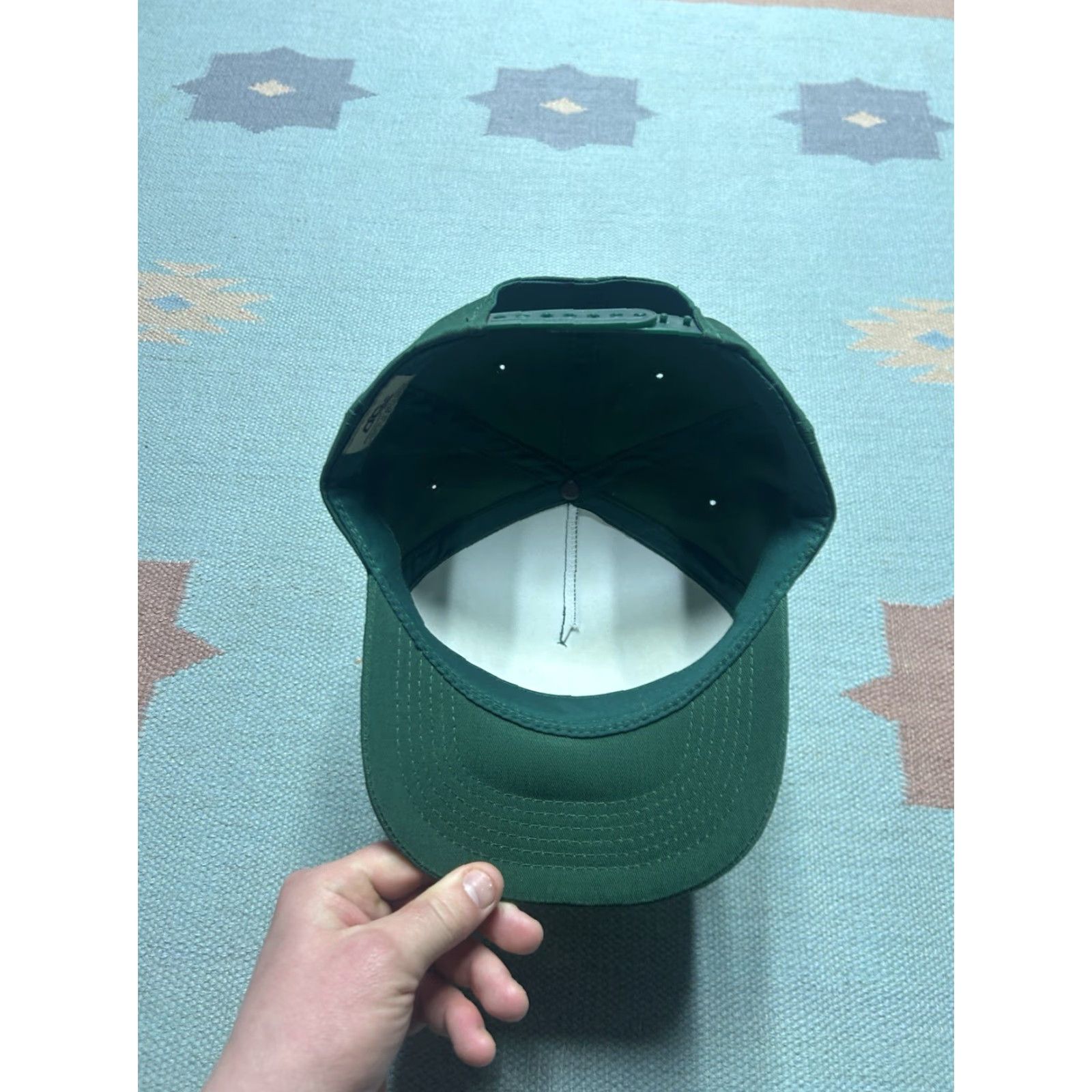 Vintage VINTAGE Auburn Snapback Hat Cap Men Adjustable Green Michigan Farm NOS Ittner Bean & Grain Auburn ?? Size ONE SIZE - 5 Thumbnail