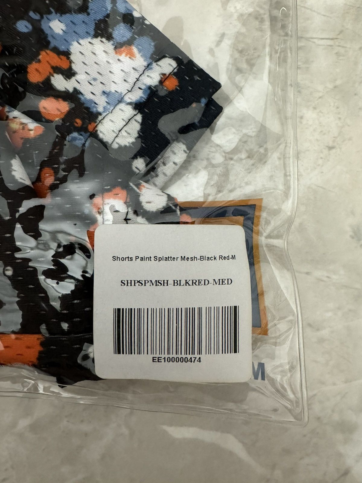Eric Emanuel Eric Emanuel EE Basic Short Paint Splatter Black Multi Size US 32 / EU 48 - 2 Thumbnail