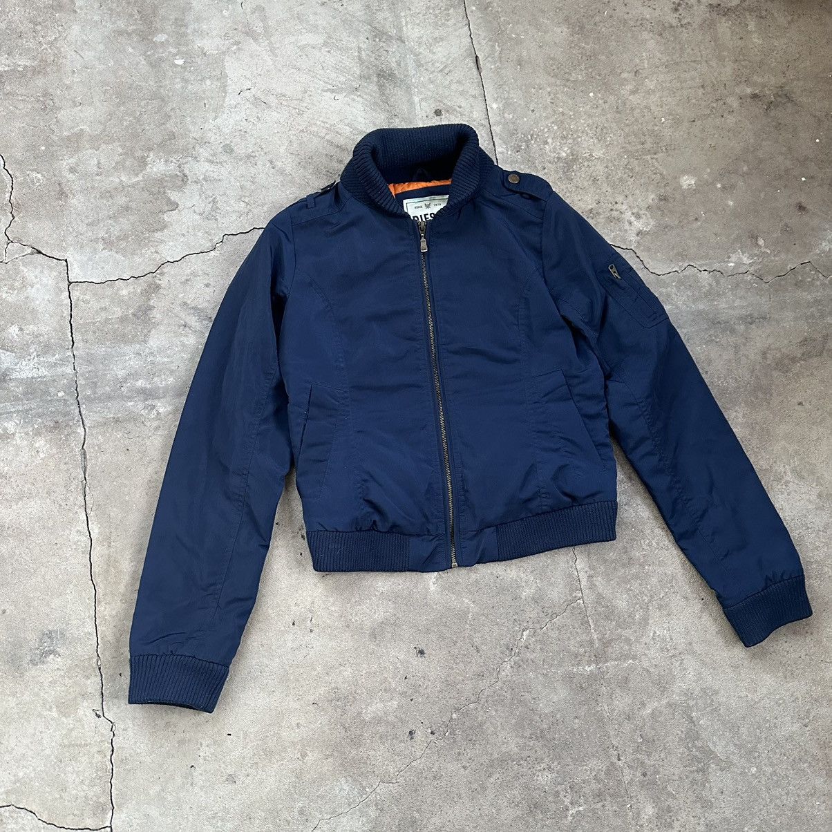 Diesel Diesel VNTG Avant Garde Y2K Zip Bomber Jacket Size S / US 4 / IT 40 - 3 Thumbnail