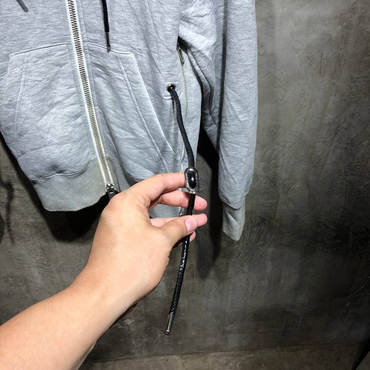 Sacai Sacai Sponge Sweat X Nylon Twill zip front hoodie Size XS / US 0-2 / IT 36-38 - 7 Thumbnail