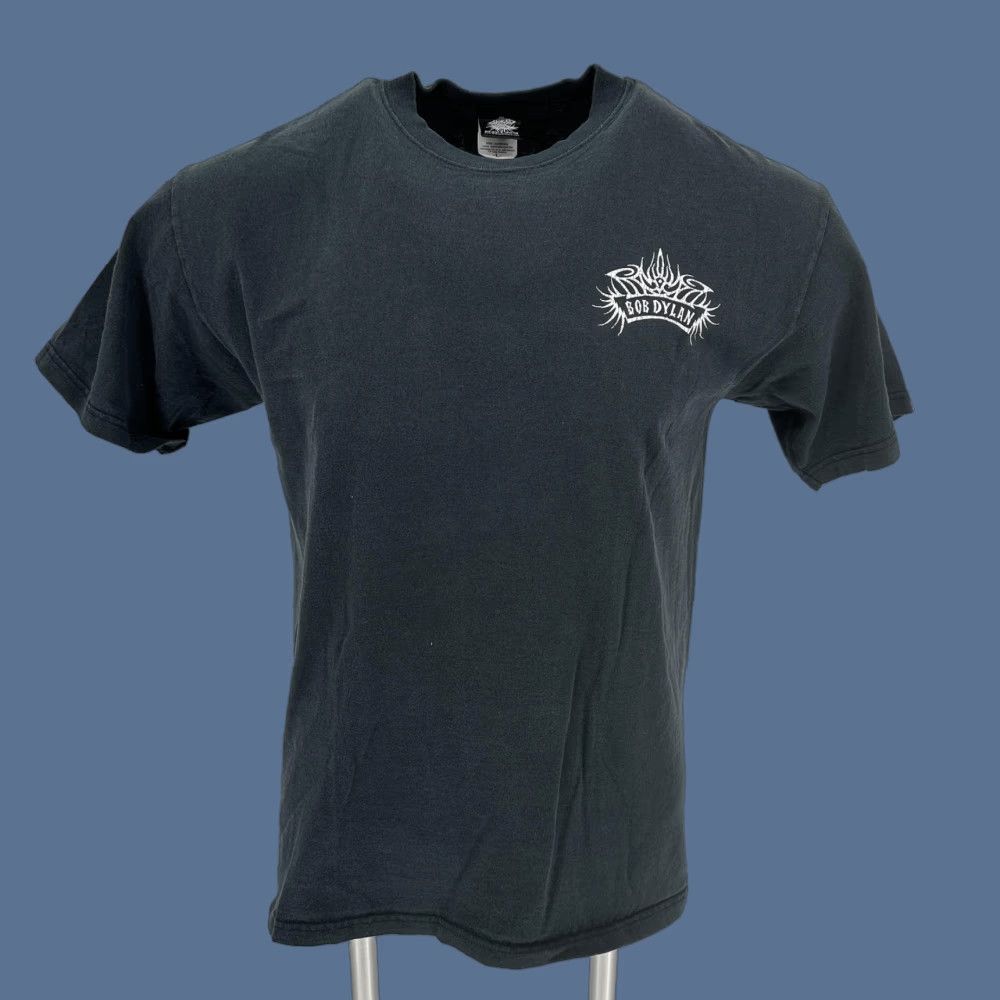 Vintage VINTAGE Bob Dylan Reign & Shine Shirt Mens Large Black Graphic Tee Music Rock Concert Size US L / EU 52-54 / 3 - 1 Thumbnail