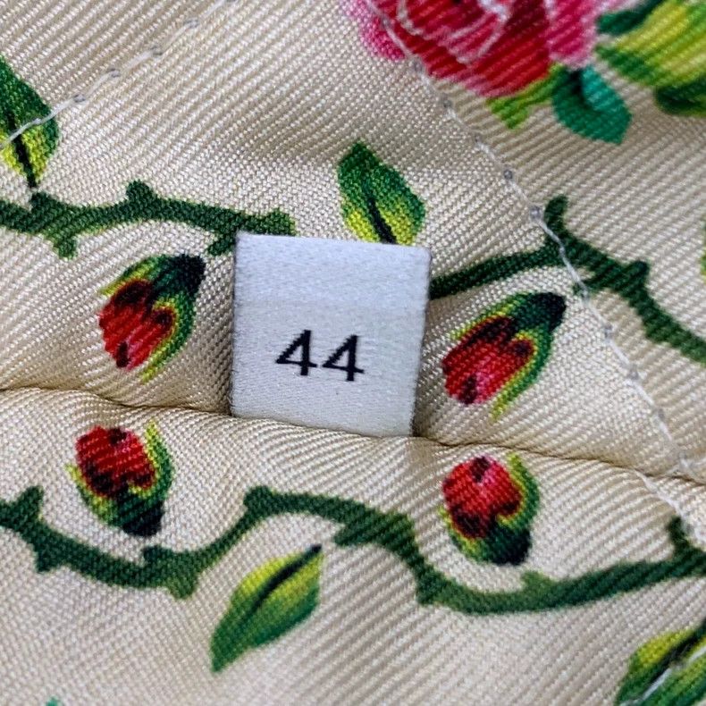 Gucci Blue letter washed old cotton lapel single-breasted l