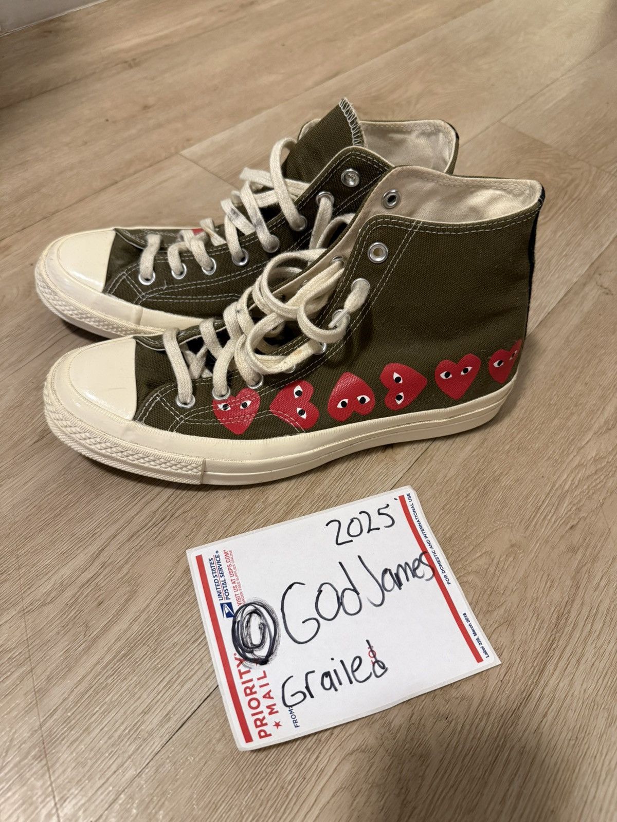 Comme des Garcons PLAY × Converse Converse comme des garcons Size US 9 / EU 42 - 1 Thumbnail