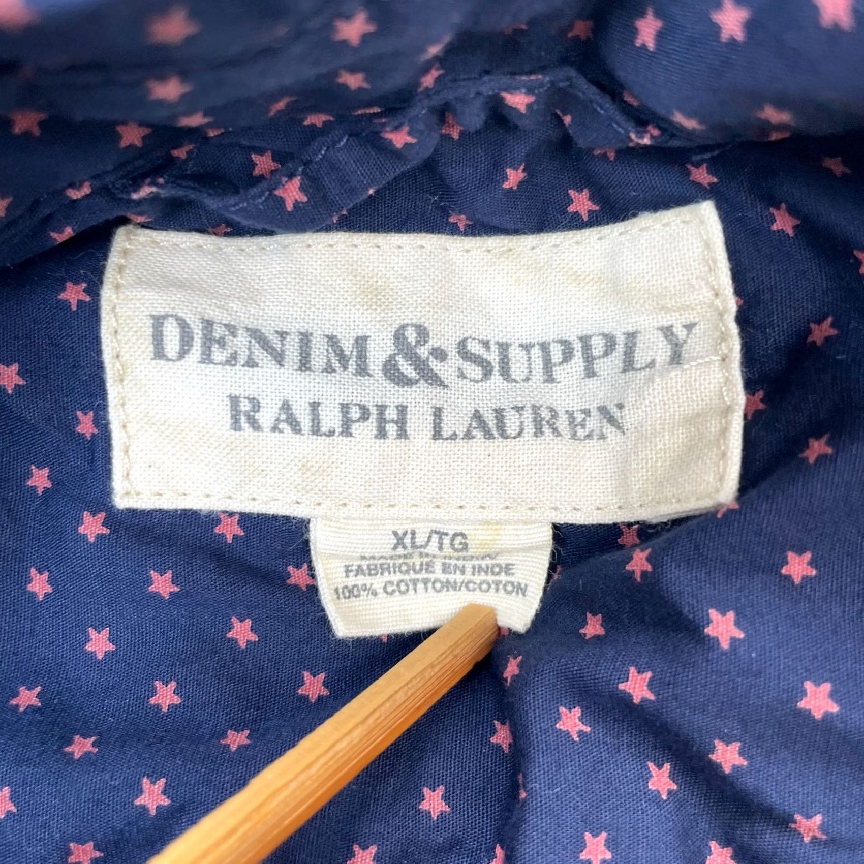 Ralph Lauren Ralph Lauren Denim & Supply Shirt Mens XL Blue Denim & Supply Stars Button Down Shirt Size US XL / EU 56 / 4 - 3 Thumbnail