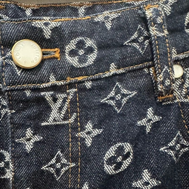 Louis Vuitton Louis Vuitton Full Logo Jeans Size US 31 - 6 Thumbnail