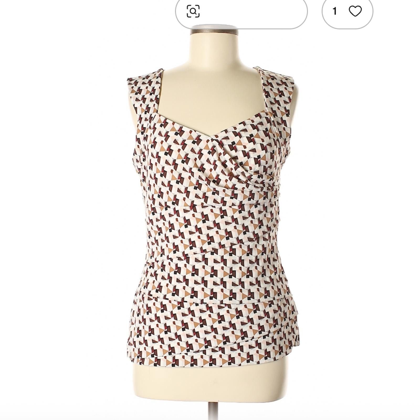 Other White House Black Market Brown Sleeveless Top Size M Size M / US 6-8 / IT 42-44 - 1 Thumbnail