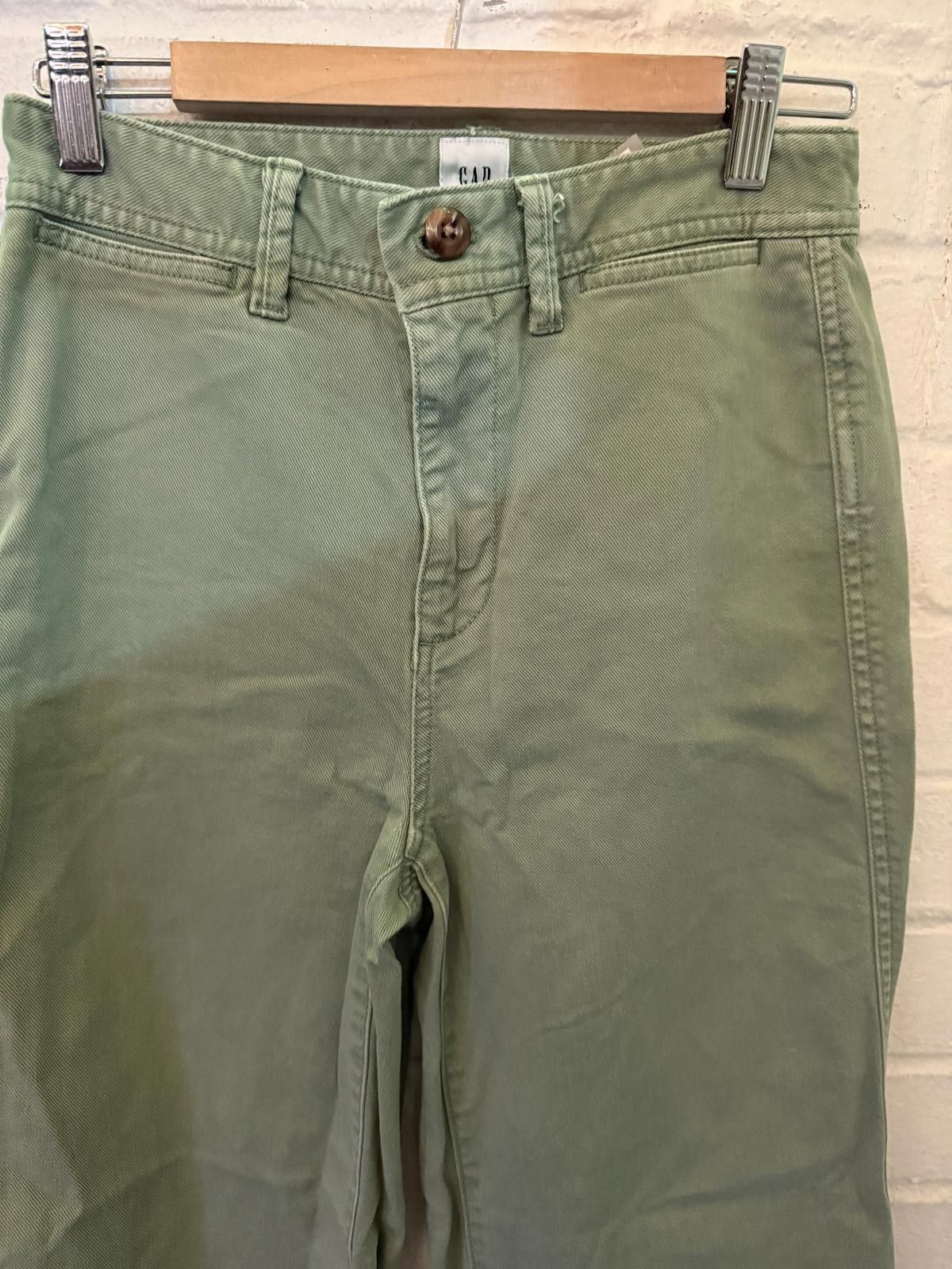 Gap Gap Women's Green Casual Pants Size 32" / US 10 / IT 46 - 2 Thumbnail