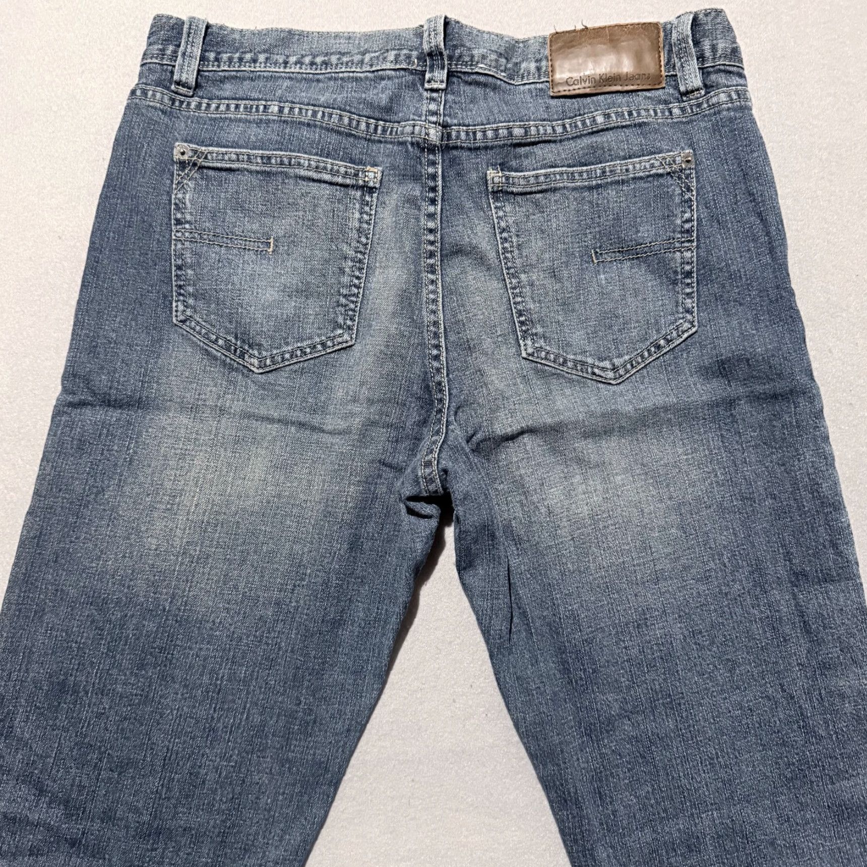 Calvin Klein Calvin Klein Jeans Men Blue Denim Straight Leg Classic Zip Fly Pockets - 34 Size US 34 / EU 50 - 4 Thumbnail