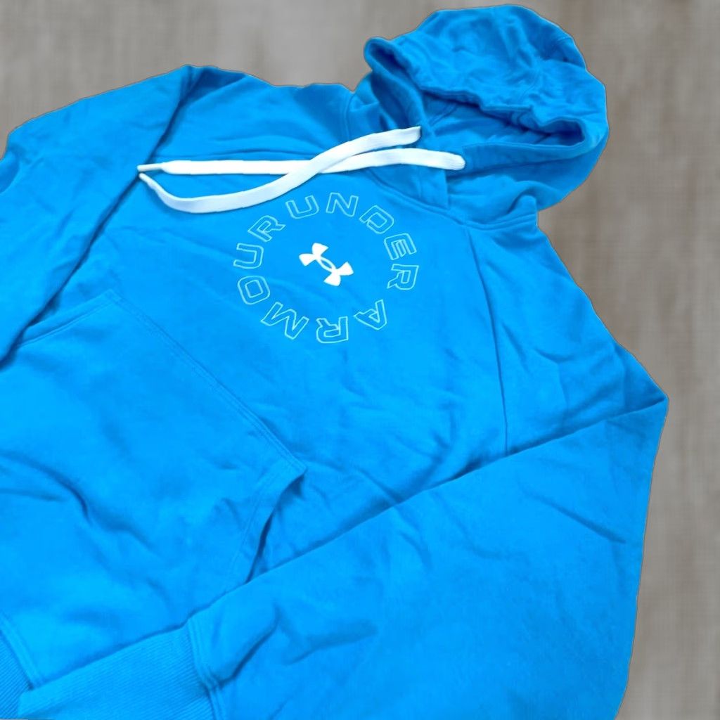Under Armour Under Armour Hoodie Women Small Light Blue White Sweatshirt Loose Fit Size S / US 4 / IT 40 - 1 Thumbnail