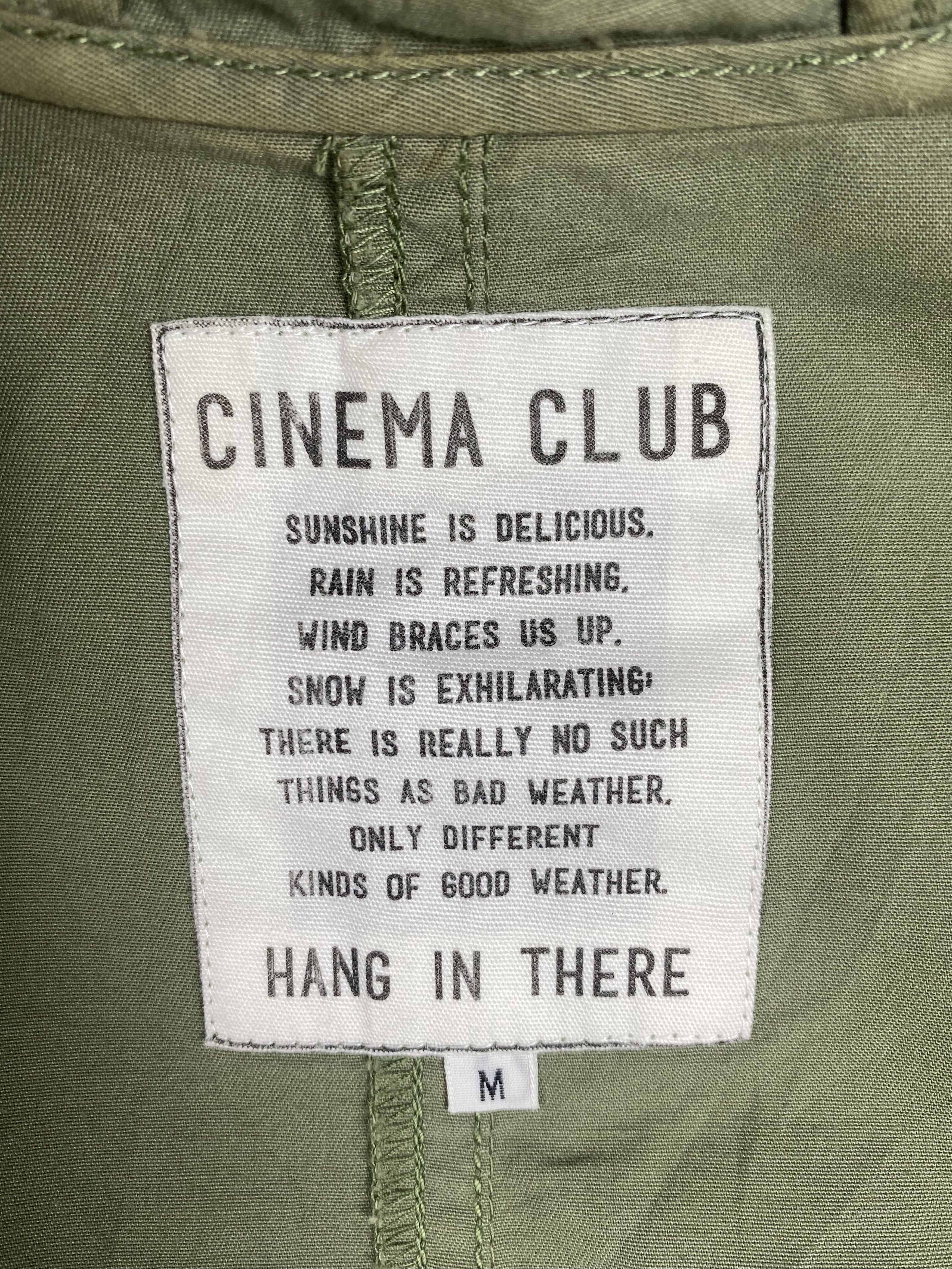 Japanese Brand Vintage Cinema Club Hoodie Zip Up Light Jacket Size US M / EU 48-50 / 2 - 8 Thumbnail