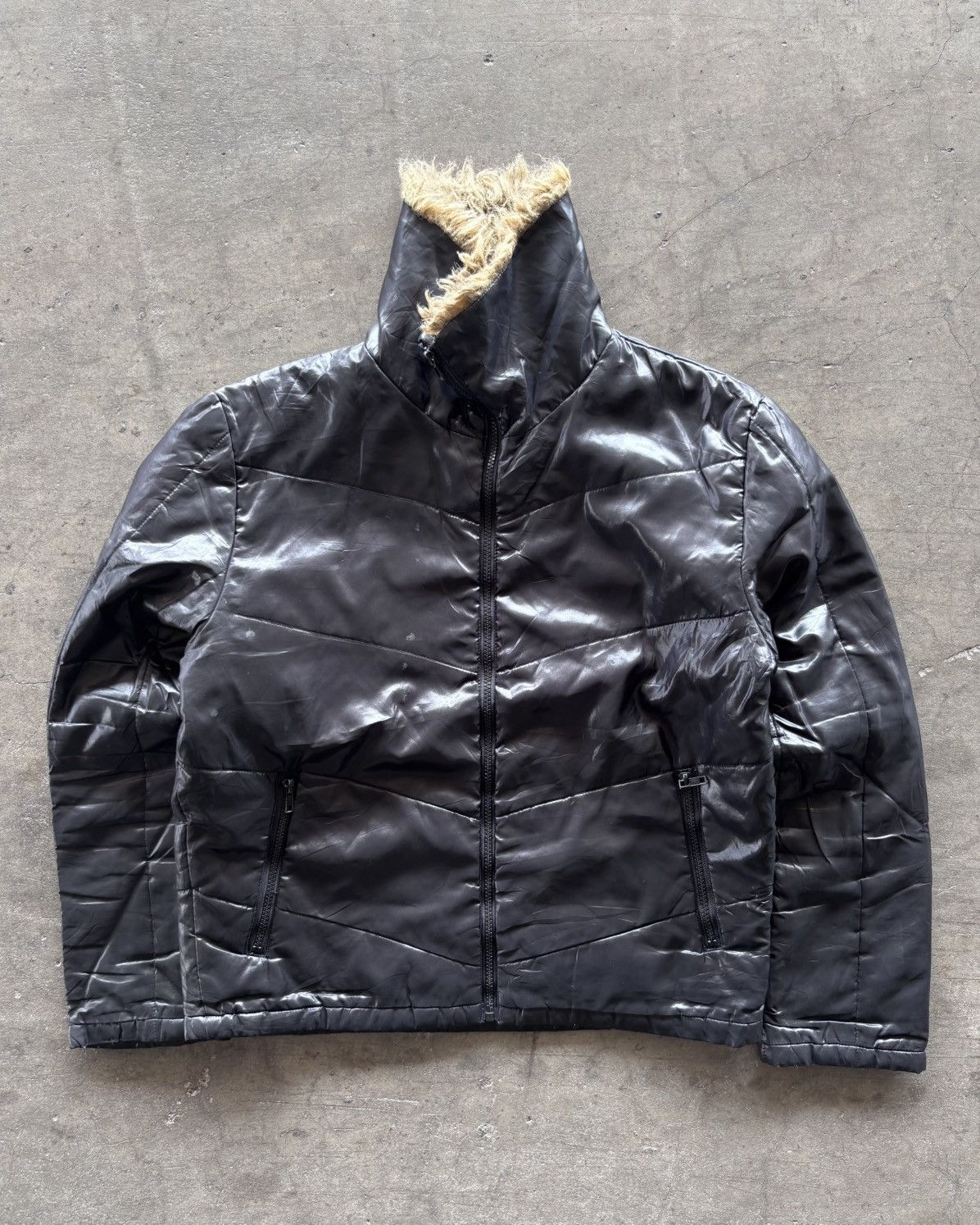 If Six Was Nine × Japanese Brand × KMRii Evolution Japan Black Fur Puffer Jacket Size US L / EU 52-54 / 3 - 4 Thumbnail