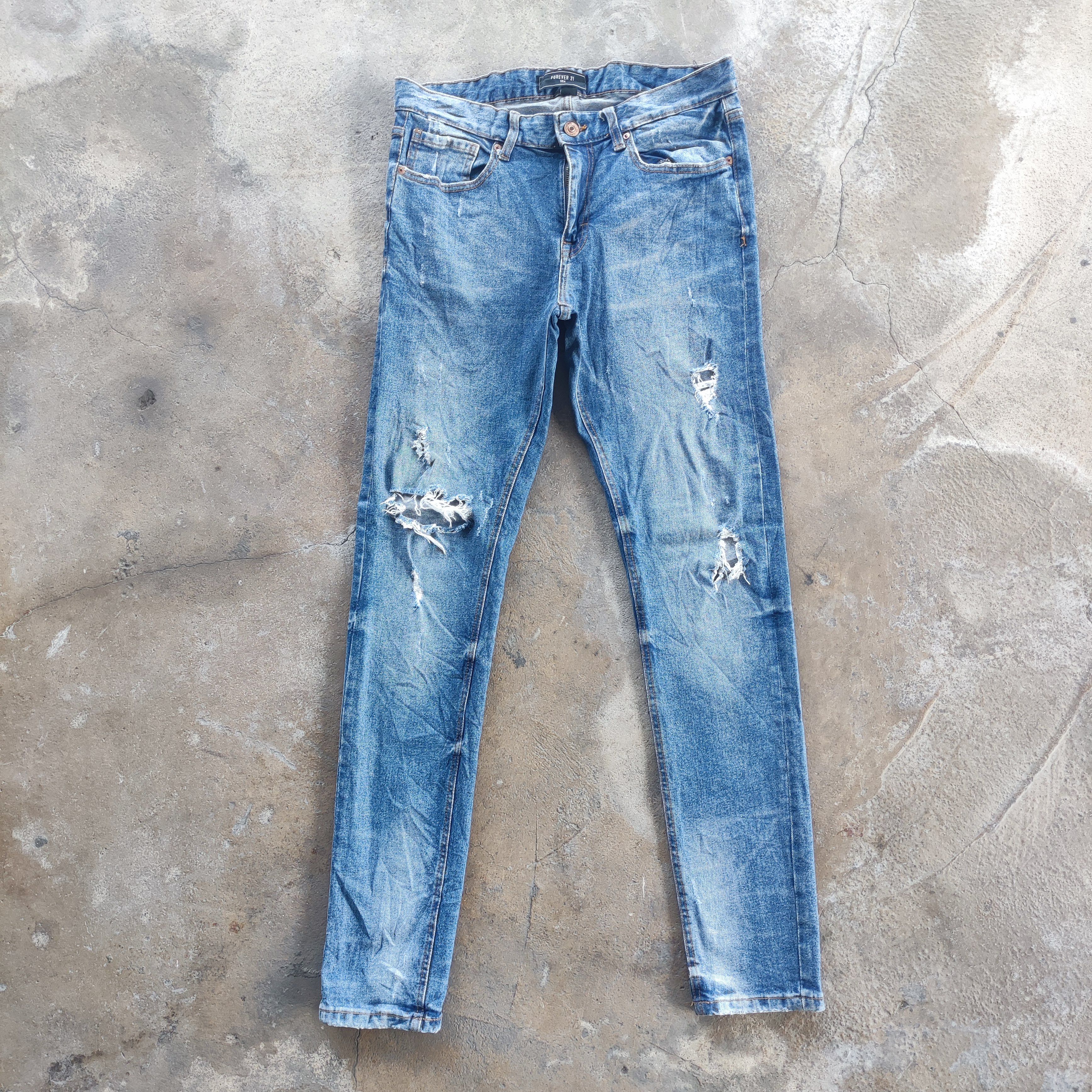 Jeans Distressed Leggings Forever 21 Vintage Forever 21 Brand