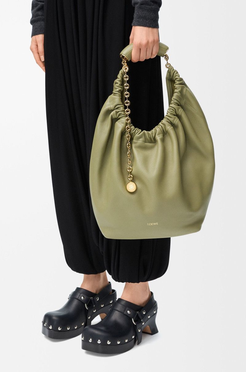 Loewe o1in1g0426 Size: OS / Medium Squeeze Bag in Eucalyptus Green Size ONE SIZE - 2 Thumbnail