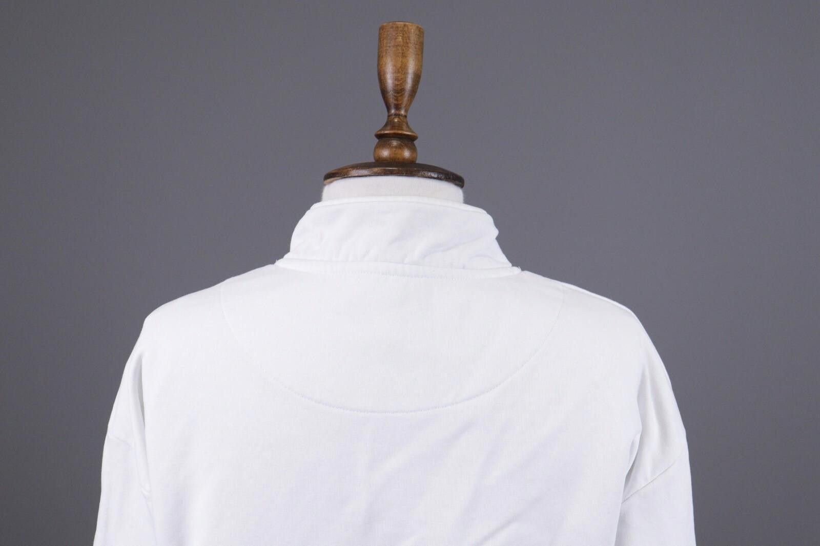 Karl Kani Karl Kani White 1/4 Zip Big Logo High Neck Sweater Size XS Size XS / US 0-2 / IT 36-38 - 9 Thumbnail