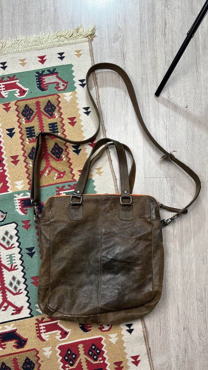 Leather × Vintage Rare Vintage Leather Coboys Bag shoulder bag Size ONE SIZE - 8 Thumbnail
