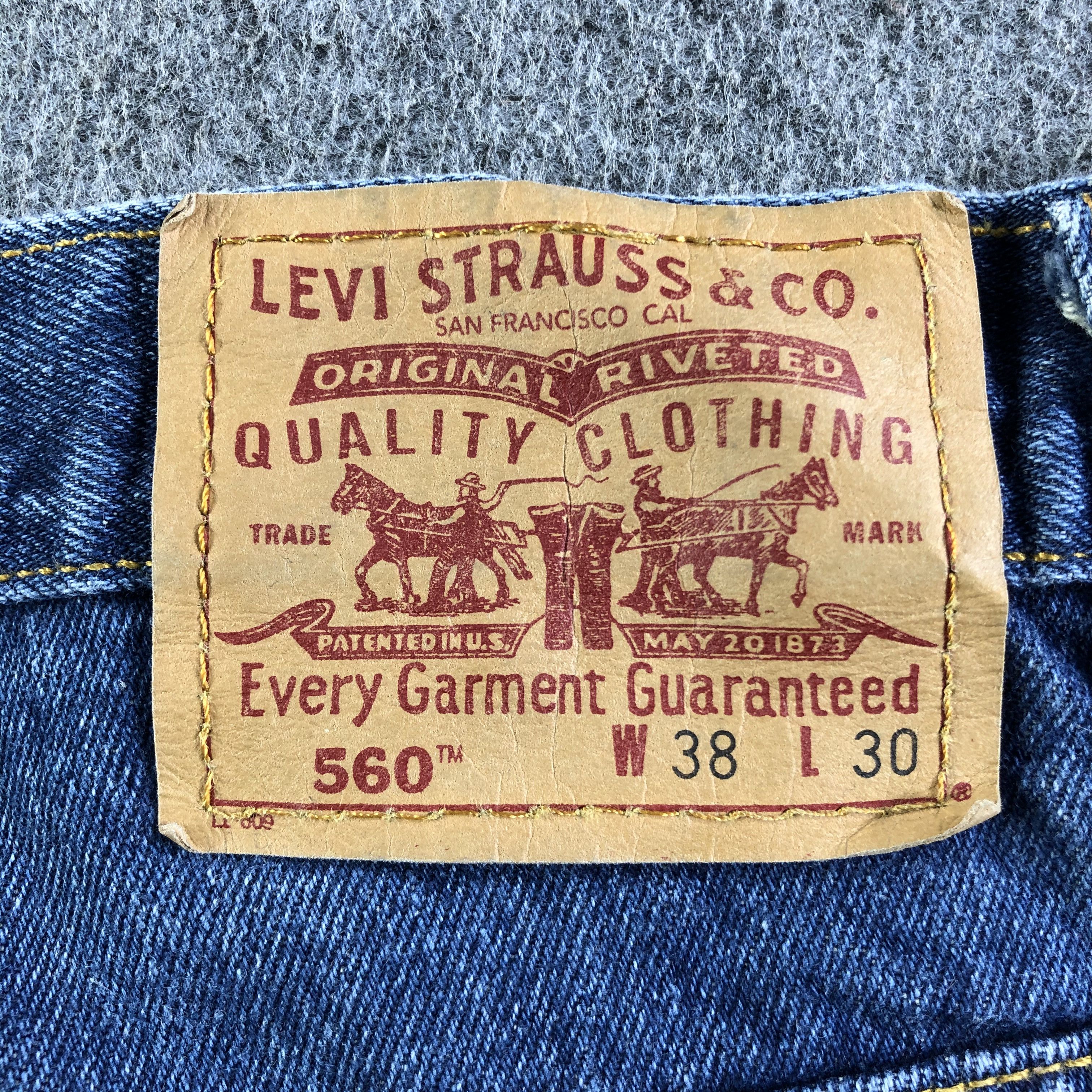 Levi's × Vintage 90s Vintage Blue Wash Levis 560 Jeans-J4482 Size US 36 / EU 52 - 5 Thumbnail