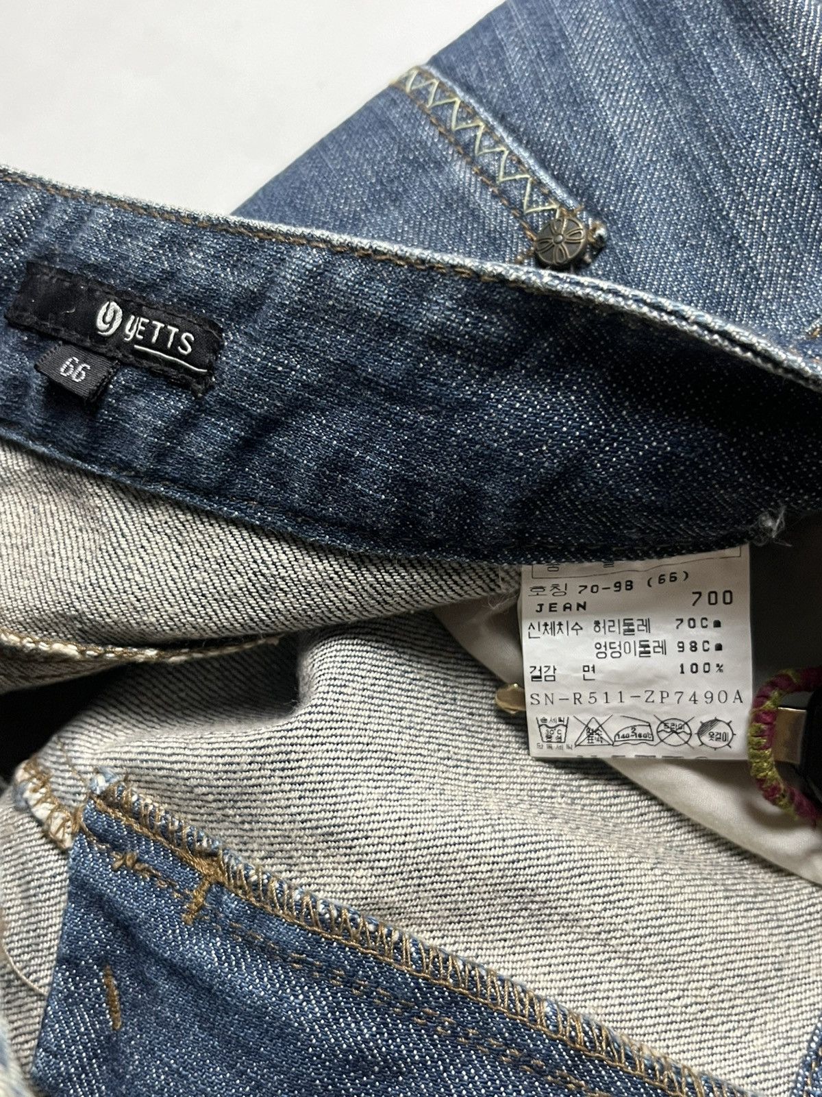 Tornado Mart 00s Yetts Mudwash super flared denim Size US 28 / EU 44 - 6 Thumbnail
