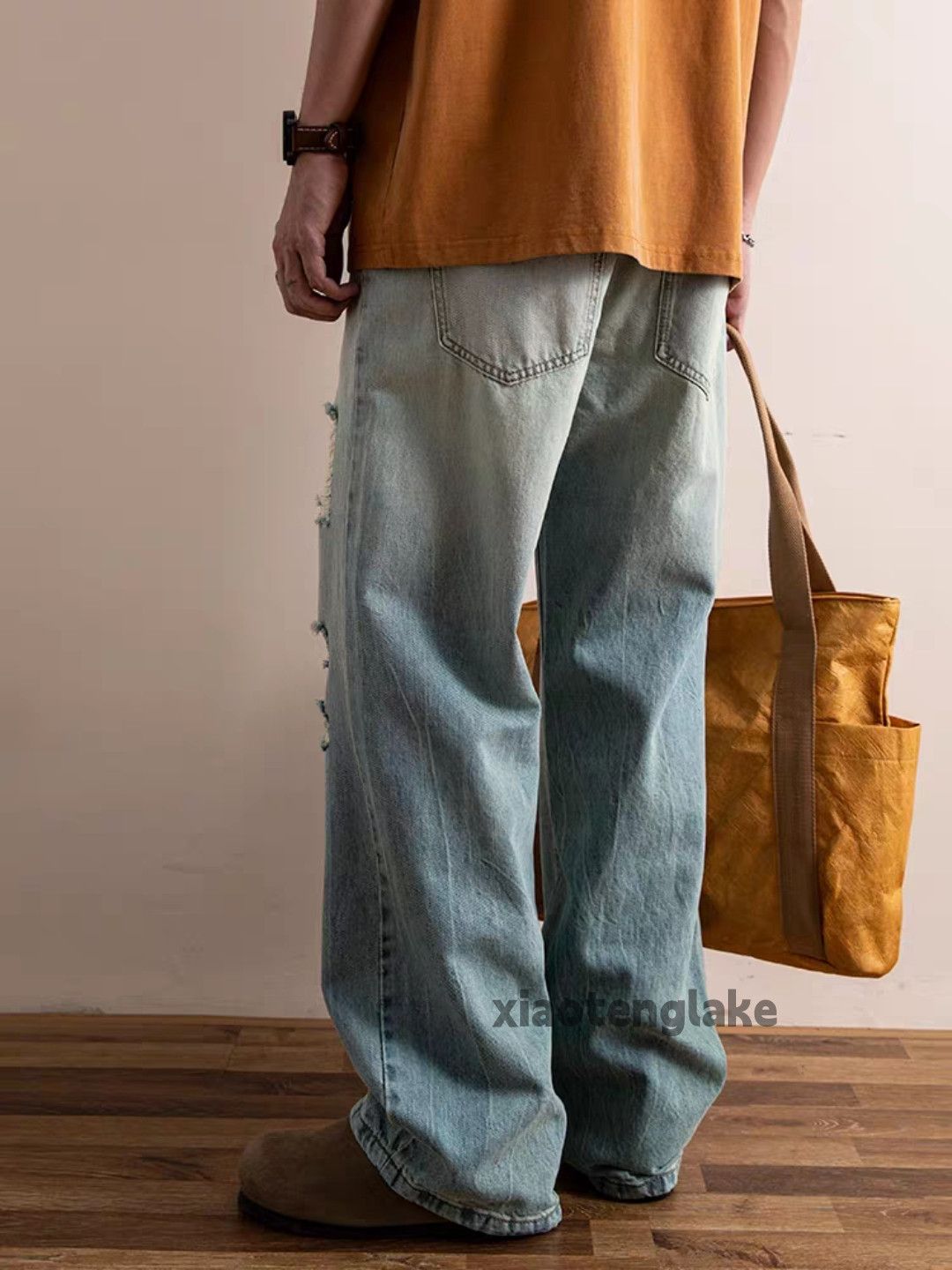 Jean Utility punk grunge faded ripped damaged hiphop jeans Size US 34 / EU 50 - 3 Thumbnail