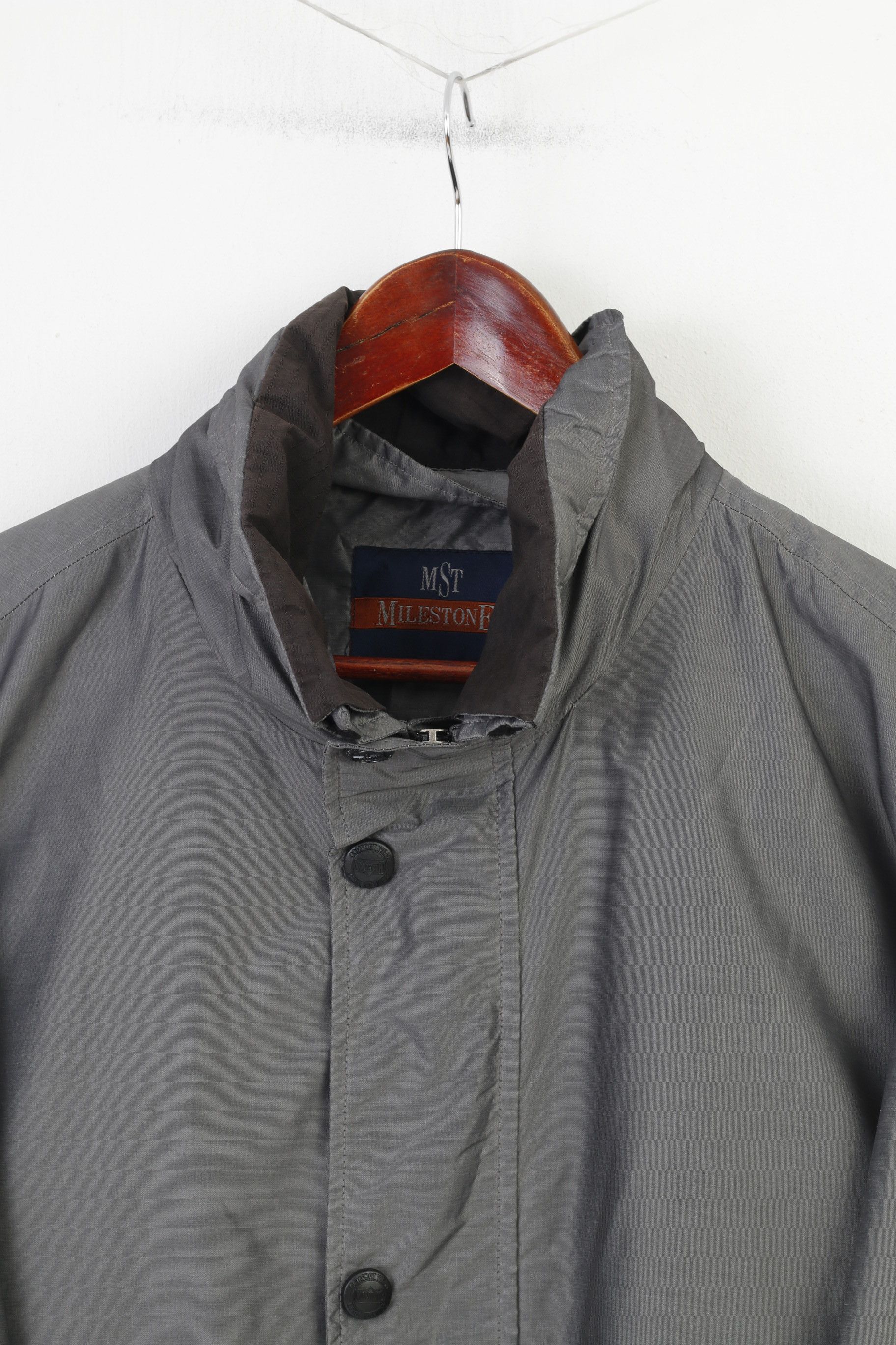 Milestone Milestone Men 56 XL Jacket Grey Silver Full Zipper 4239 Size US XL / EU 56 / 4 - 2 Thumbnail