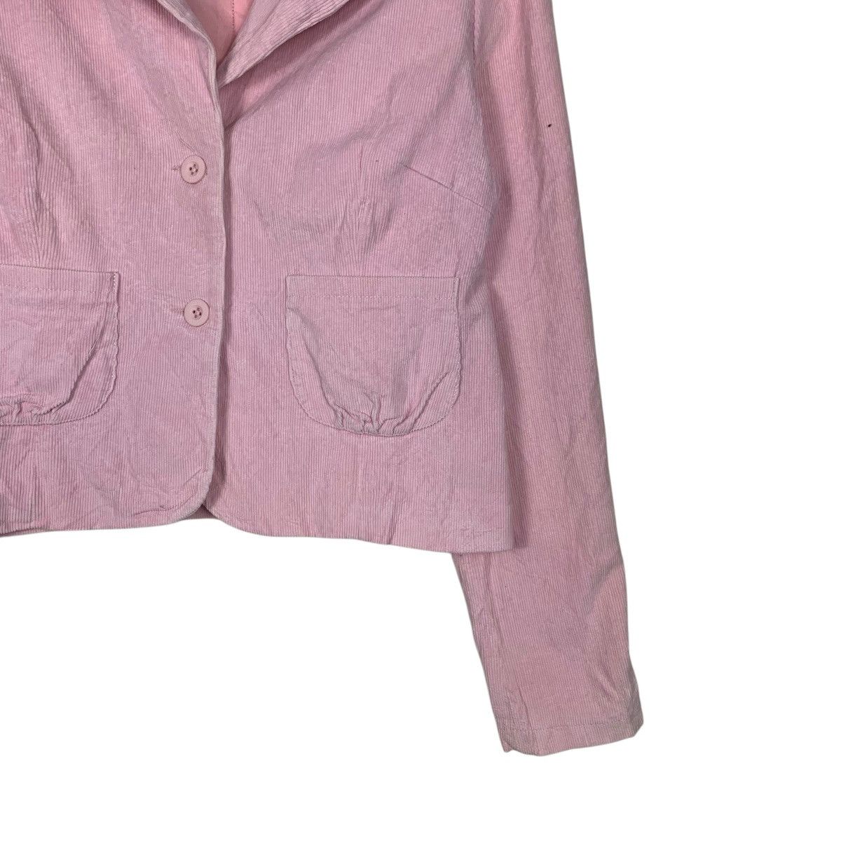 Guess GUESS JEANS Pink Corduroy Crop Jacket #2158-C95 Size XL / US 12-14 / IT 48-50 - 4 Thumbnail