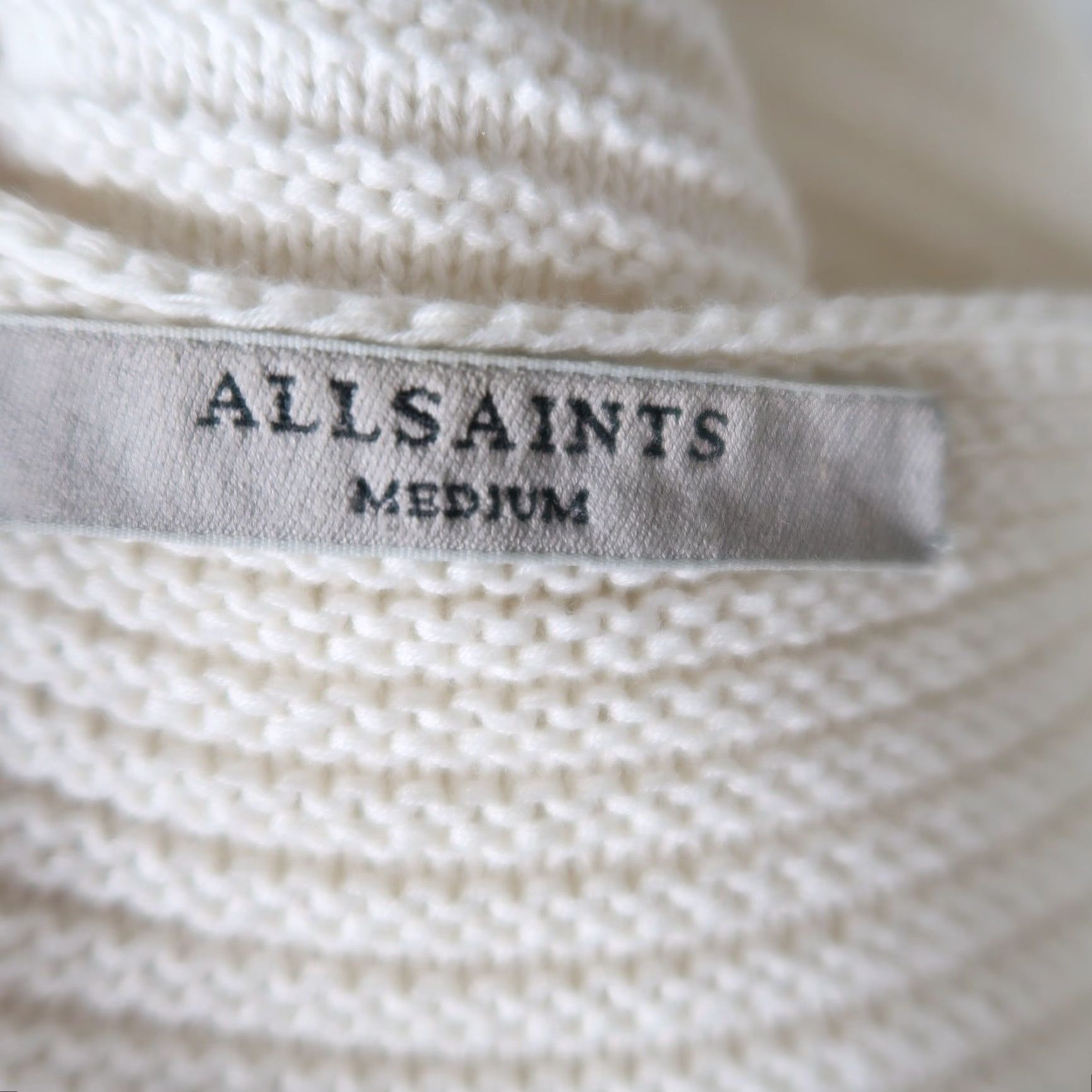 Allsaints ALLSAINTS Arleta cream cotton knit sweater vest tunic Vest Sweater M Women Medium Sleeveless Solid Knit Spring Fall Winter Summer Size M / US 6-8 / IT 42-44 - 6 Thumbnail