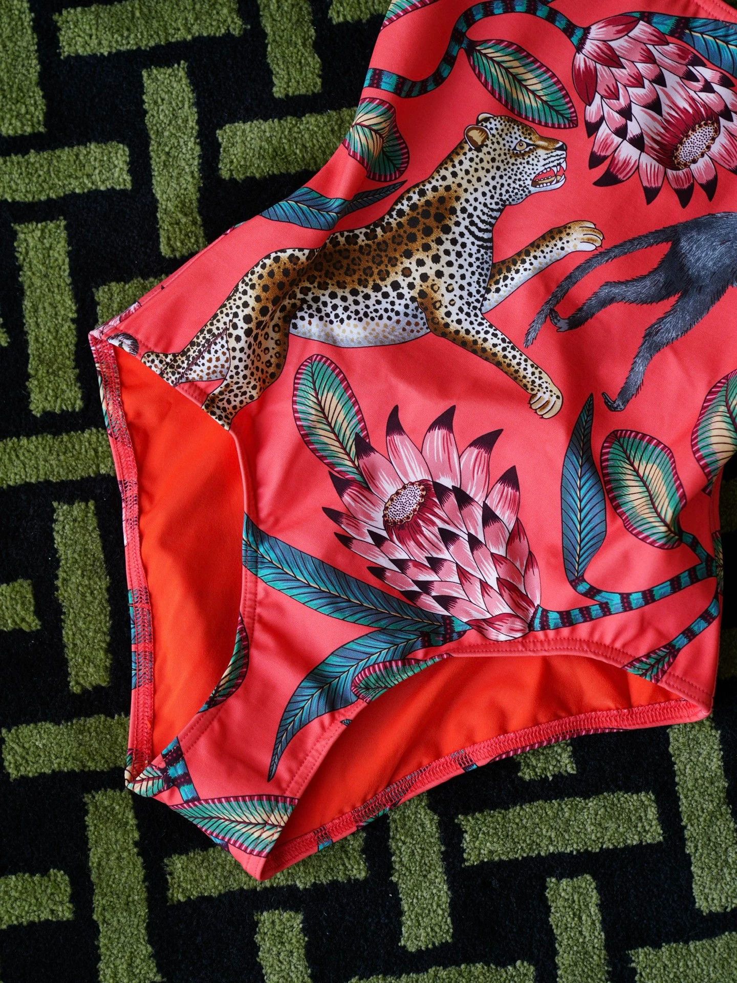 Hermes Hermes Leopard Monkey Open Back Swimsuit Women S 36 Size XS / US 0-2 / IT 36-38 - 4 Thumbnail