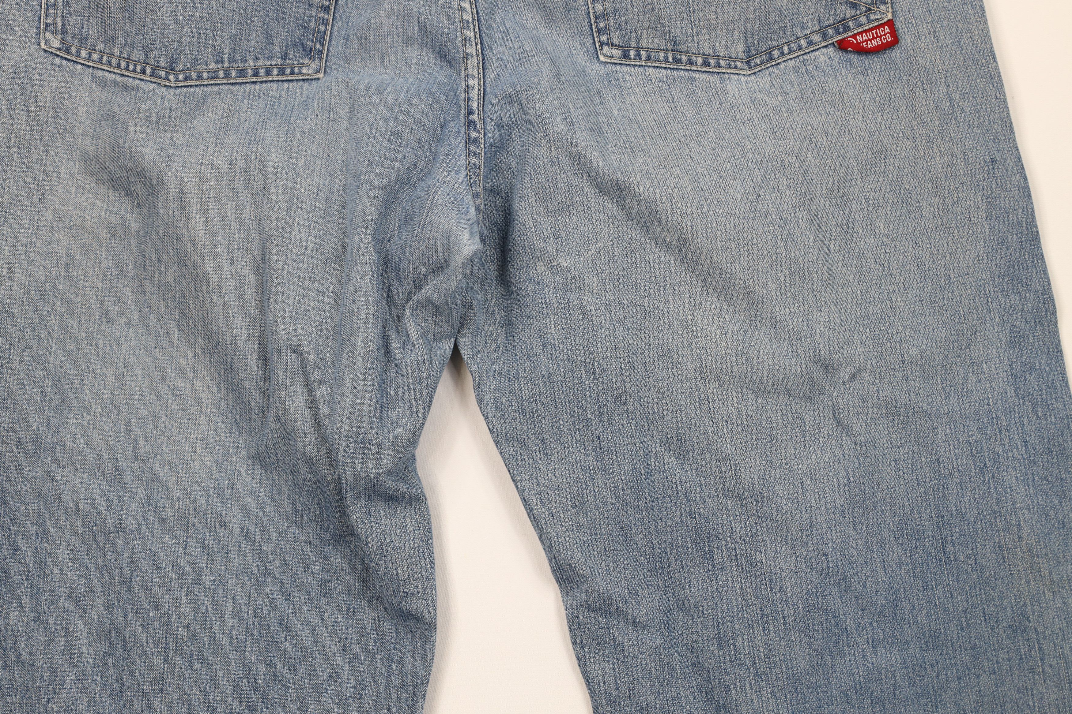Nautica Vintage 90s Y2K Nautica Baggy Wide Leg Denim Jeans Blue Size US 38 / EU 54 - 12 Thumbnail