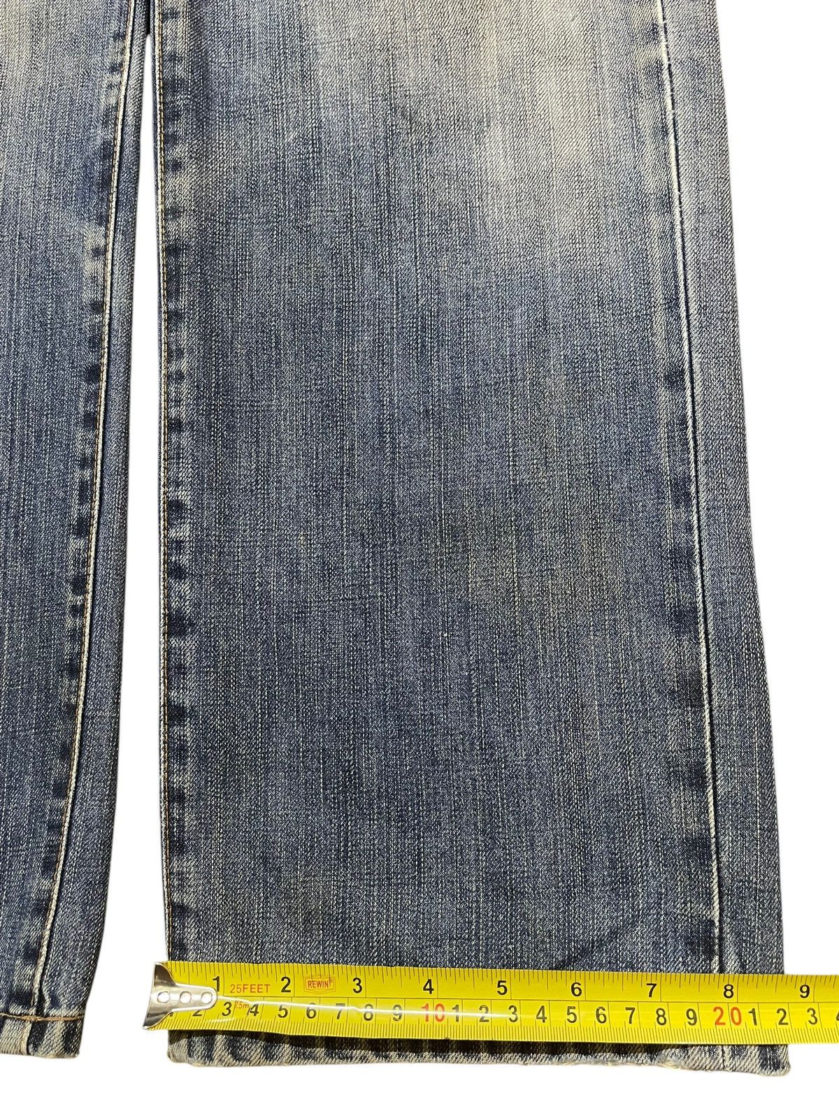 Edwin Vintage Edwin 503z Blue Faded Wash Distress Baggy Jeans Size US 31 - 17 Thumbnail