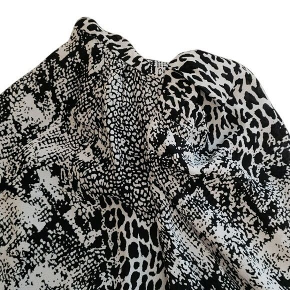 Other Retro AFRM Stryker 1 Shoulder Crop Top Animal Black Women's Size L / US 10 / IT 46 - 7 Thumbnail