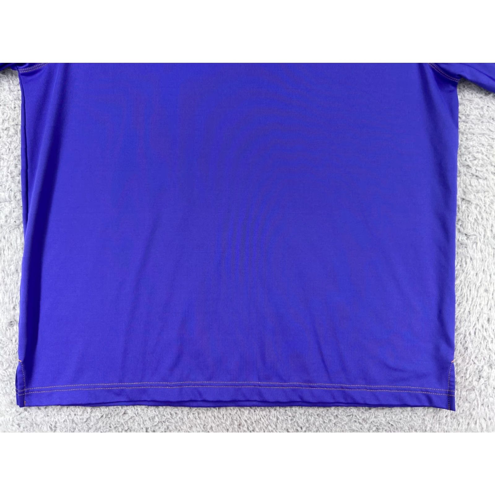 Vintage QED Style Polo Shirt Mens Large Purple Short Sleeve Polyester Polo Golf Shirt Size US L / EU 52-54 / 3 - 6 Thumbnail