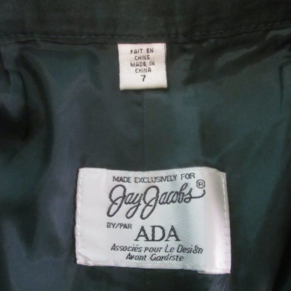 Vintage Green Leather Pleated Shorts Juniors Size 7 Jay Jacobs by ADA Vintage 1970's Size 26" / US 2 / IT 38 - 2 Thumbnail