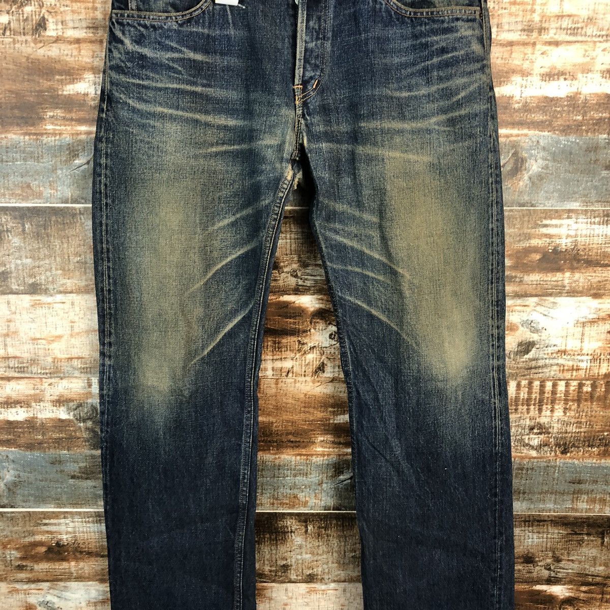 HOLLYWOOD RANCH MARKET DLL HRM Hollywood Ranch Market Blue Denim jeans Pants #C131 Size US 33 - 5 Thumbnail