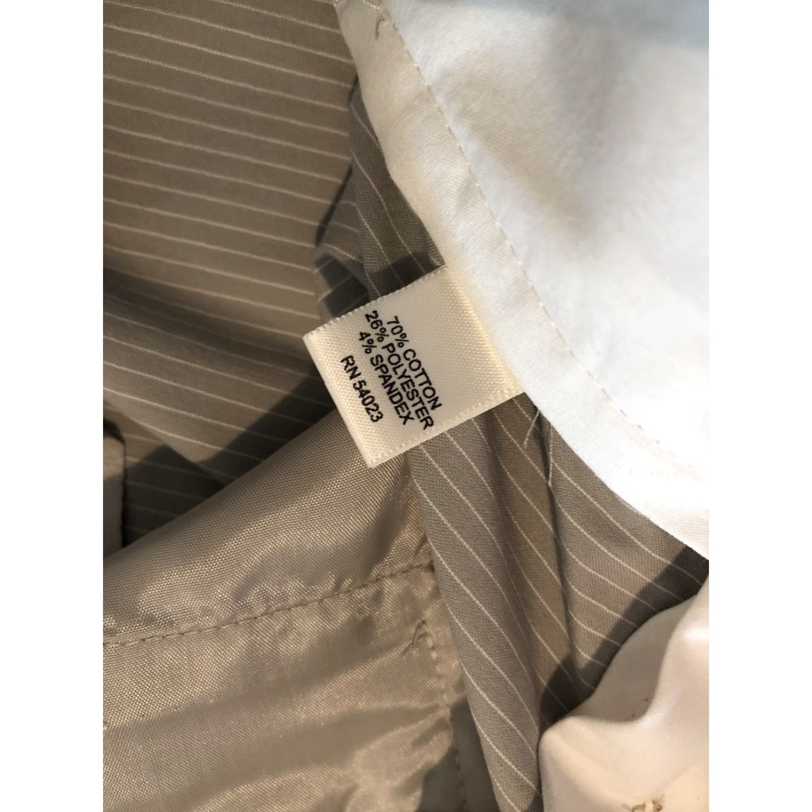 Banana Republic Womens Banana Republic Dress Pants 10 Gray Cotton Size 32" / US 10 / IT 46 - 5 Thumbnail