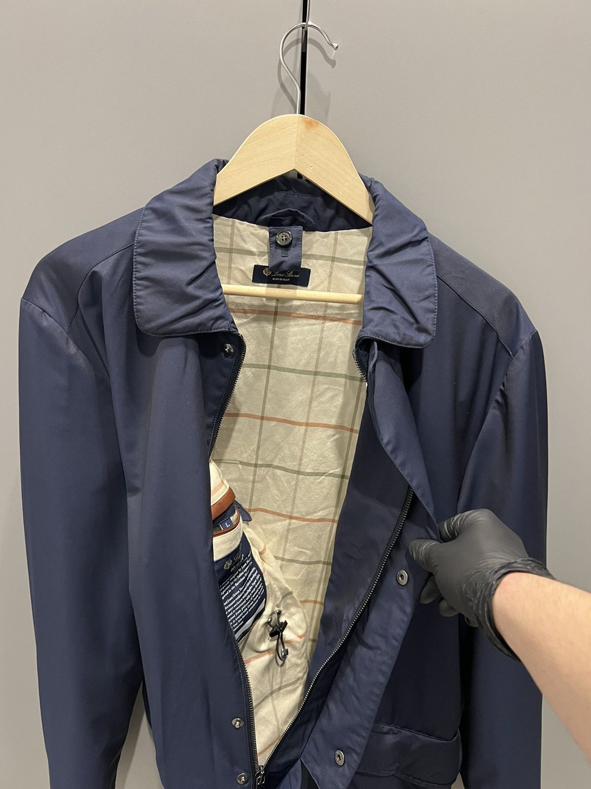 Loro Piana LORO PIANA Horsey Wool Blend Carcoat Jacket Large Blue 5000$ Size US L / EU 52-54 / 3 - 13 Thumbnail