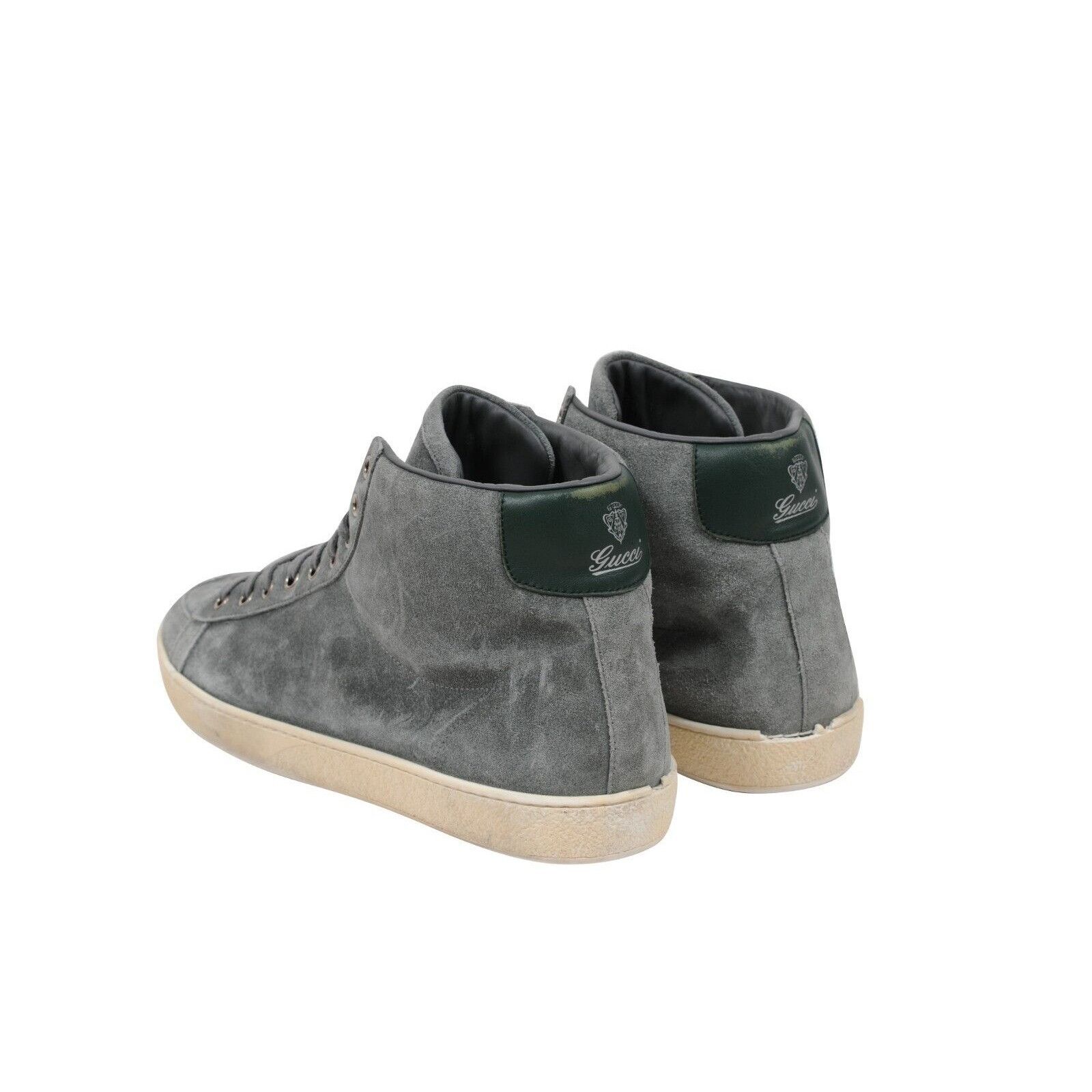 Gucci Mint Green Suede High Top Sneakers Size US 11.5 / EU 44-45 - 6 Thumbnail