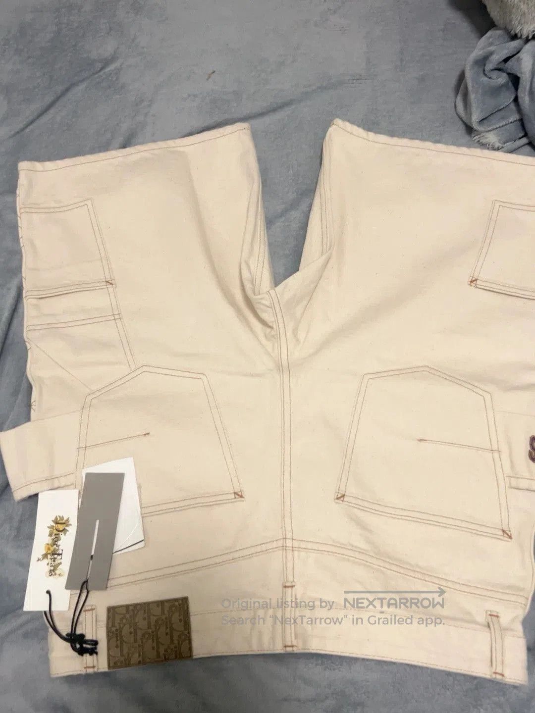 Dior dior x tears denim cargo shorts. Size US 34 / EU 50 - 7 Thumbnail