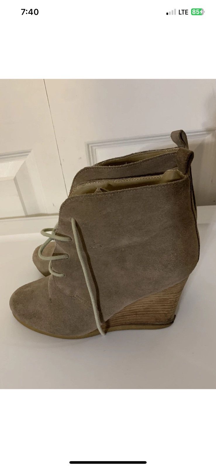 Steve Madden Steve Madden Women Sz 7.5M Brown Leather Wedge boots Danni Size US 7.5 / IT 37.5 - 5 Thumbnail