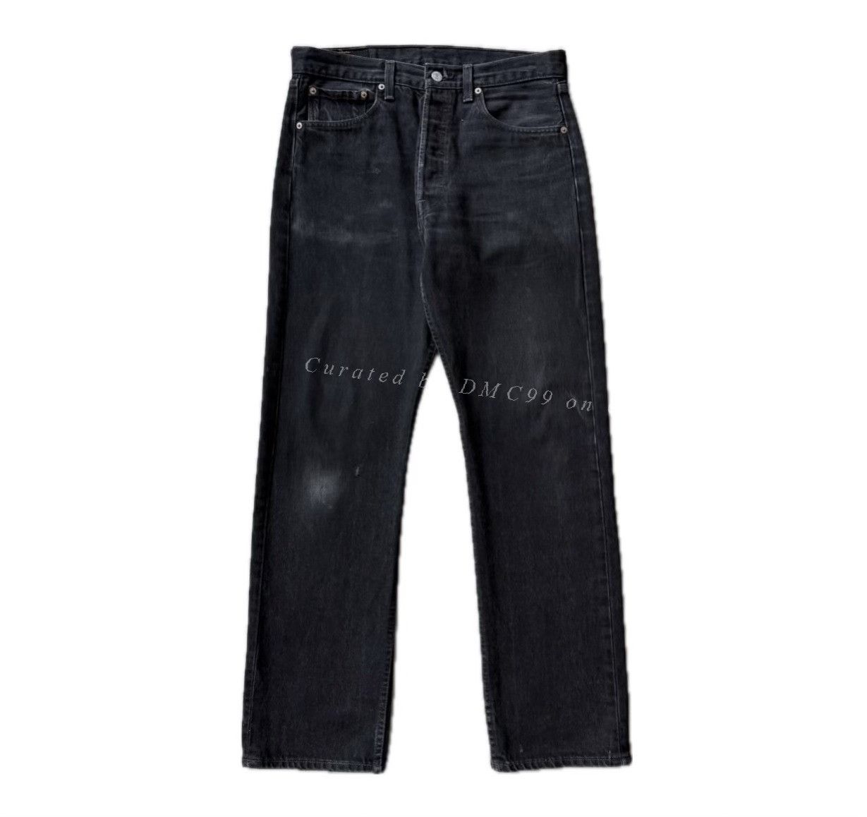 Vintage Vintage 1990s Levi's 501 Black Denim Size US 30 / EU 46 - 1 Thumbnail