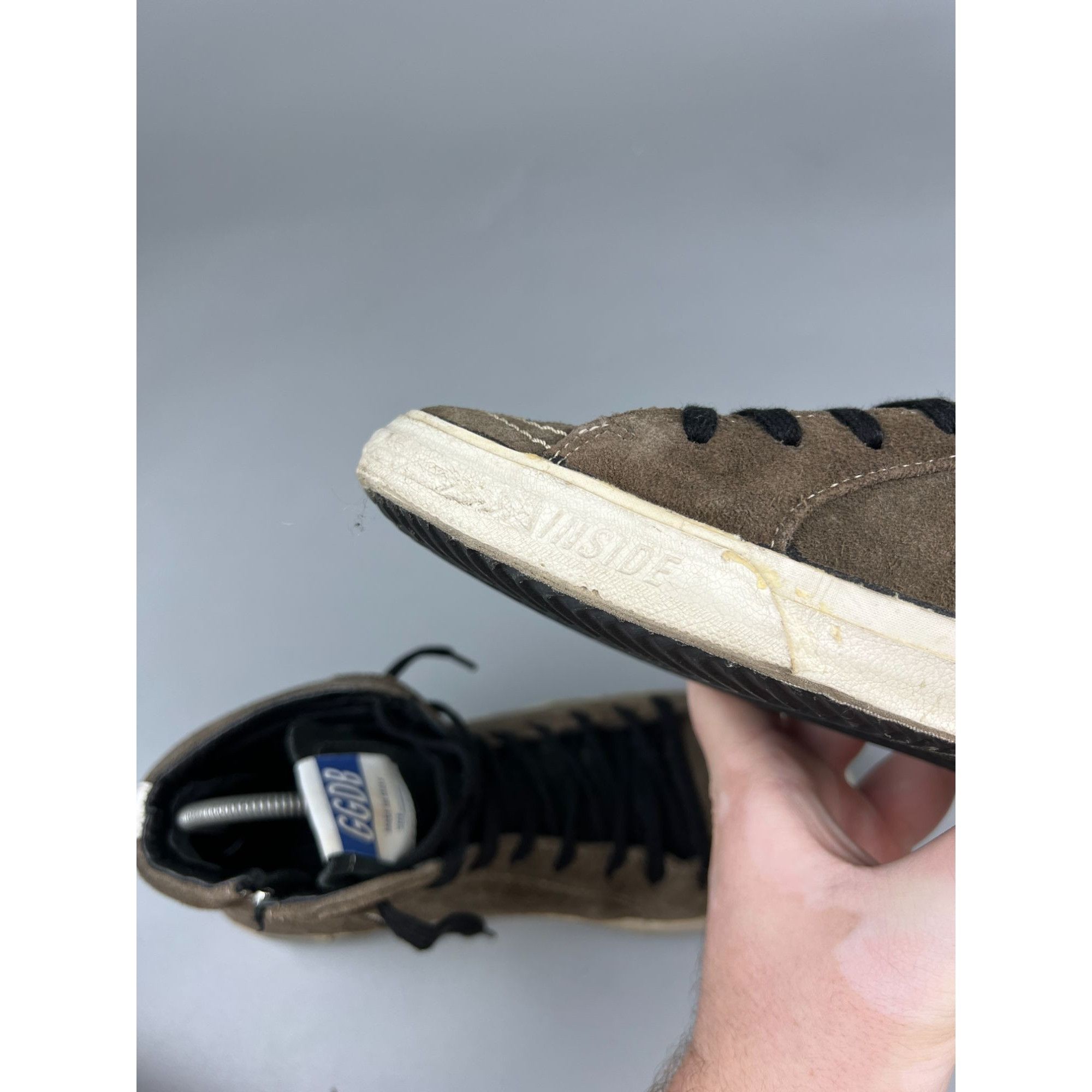 Golden Goose Vintage Golden Goose Hi Top Suede Sneakers (Y0866) Size US 7 / IT 37 - 10 Thumbnail