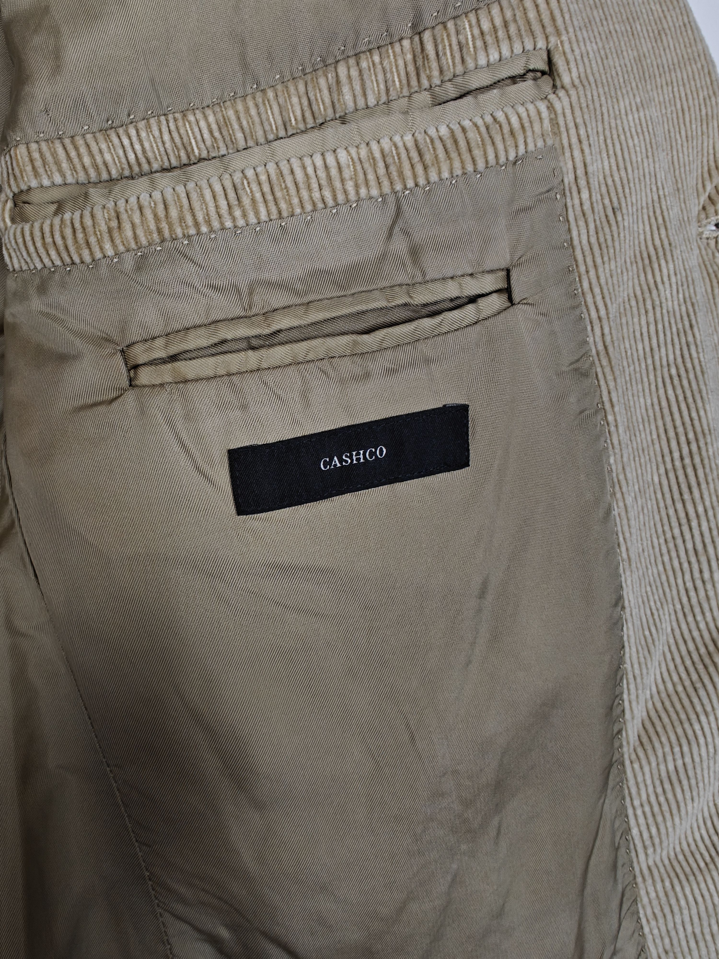 Ermenegildo Zegna Ermenegildo Zegna Corduroy Blazer Jacket Cashco Beige IT50R Size 40R - 11 Thumbnail