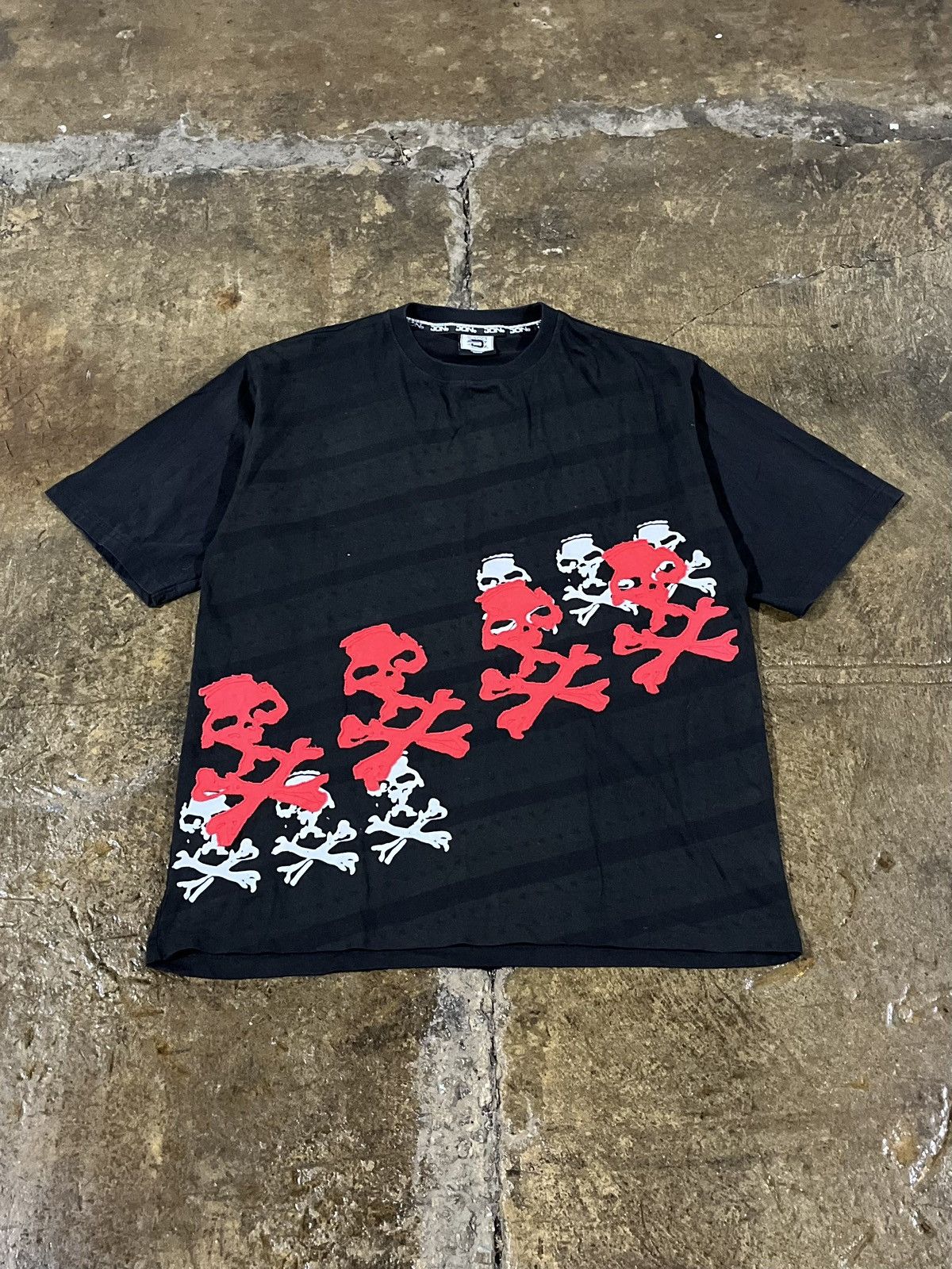 Affliction × JNCO × Vintage Crazy Y2K Skull Grunge Goth Opium Skater JNCO Style Tee Size US XL / EU 56 / 4 - 1 Thumbnail