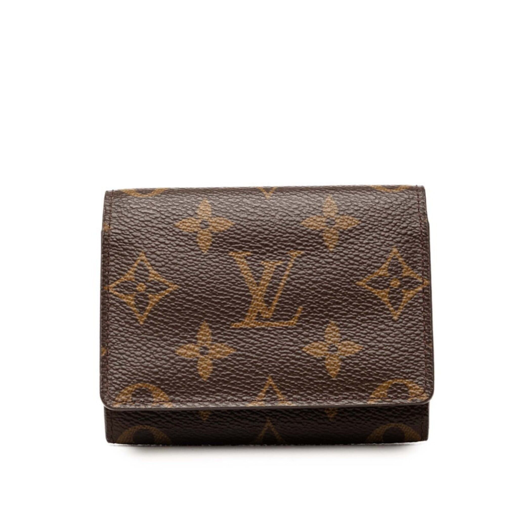 Louis Vuitton Louis Vuitton Monogram Enveloppe Carte de Visite Business Card Holder/Card Case/Pass Case M62920 Brown Leather Women's LOUIS VUITTON Size ONE SIZE - 1 Thumbnail