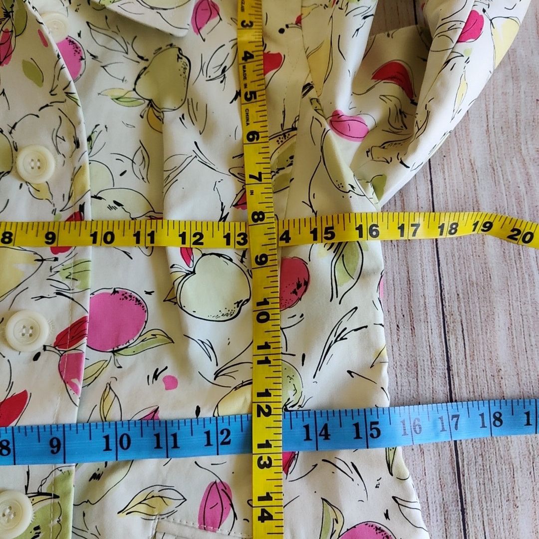 Loft apple print trench coat sz SP Size S / US 4 / IT 40 - 10 Thumbnail