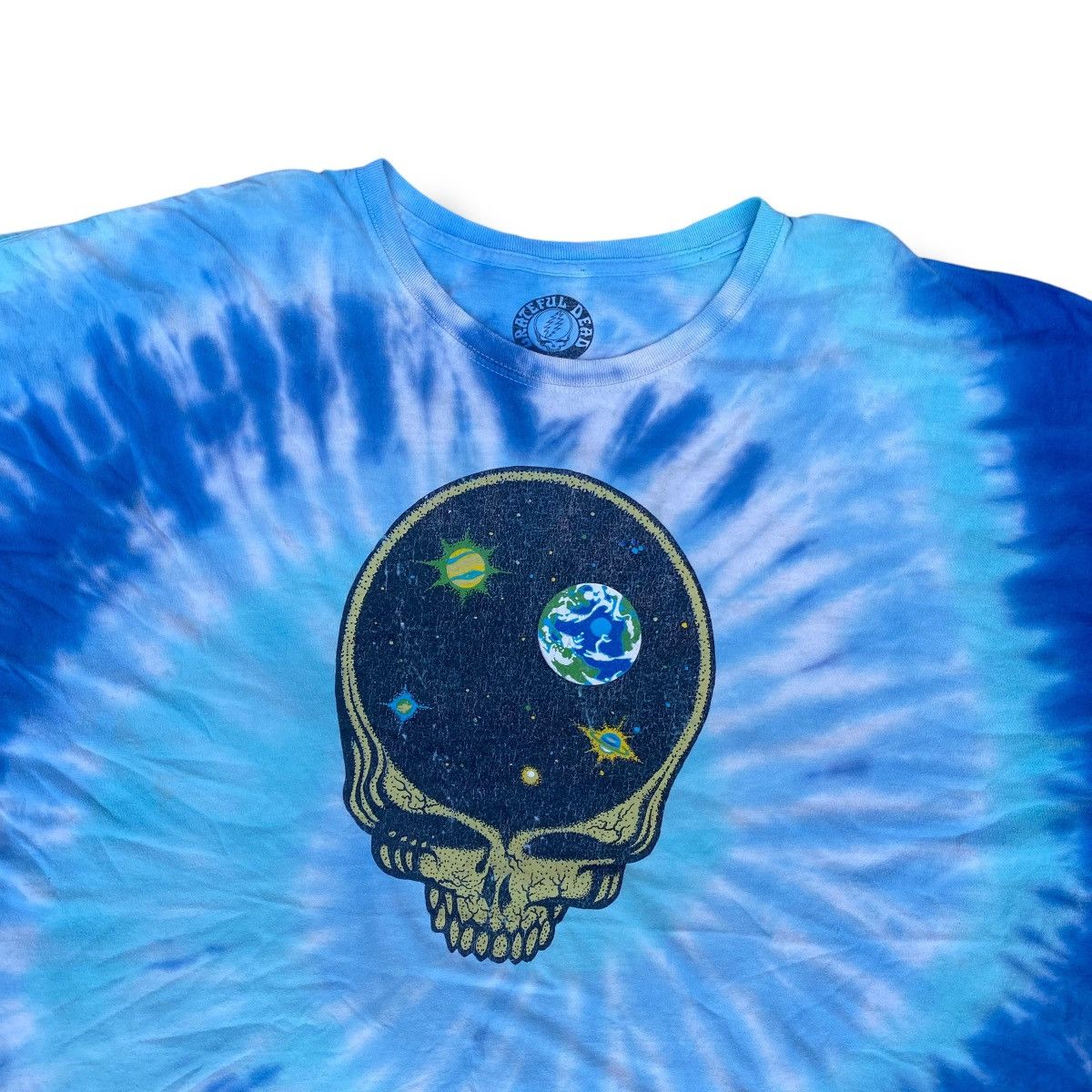 Band Tees × Grateful Dead × Vintage Vintage Y2K Grateful Dead Space Skull Tie Dye Shirt. #E10 Size US XXL / EU 58 / 5 - 2 Thumbnail