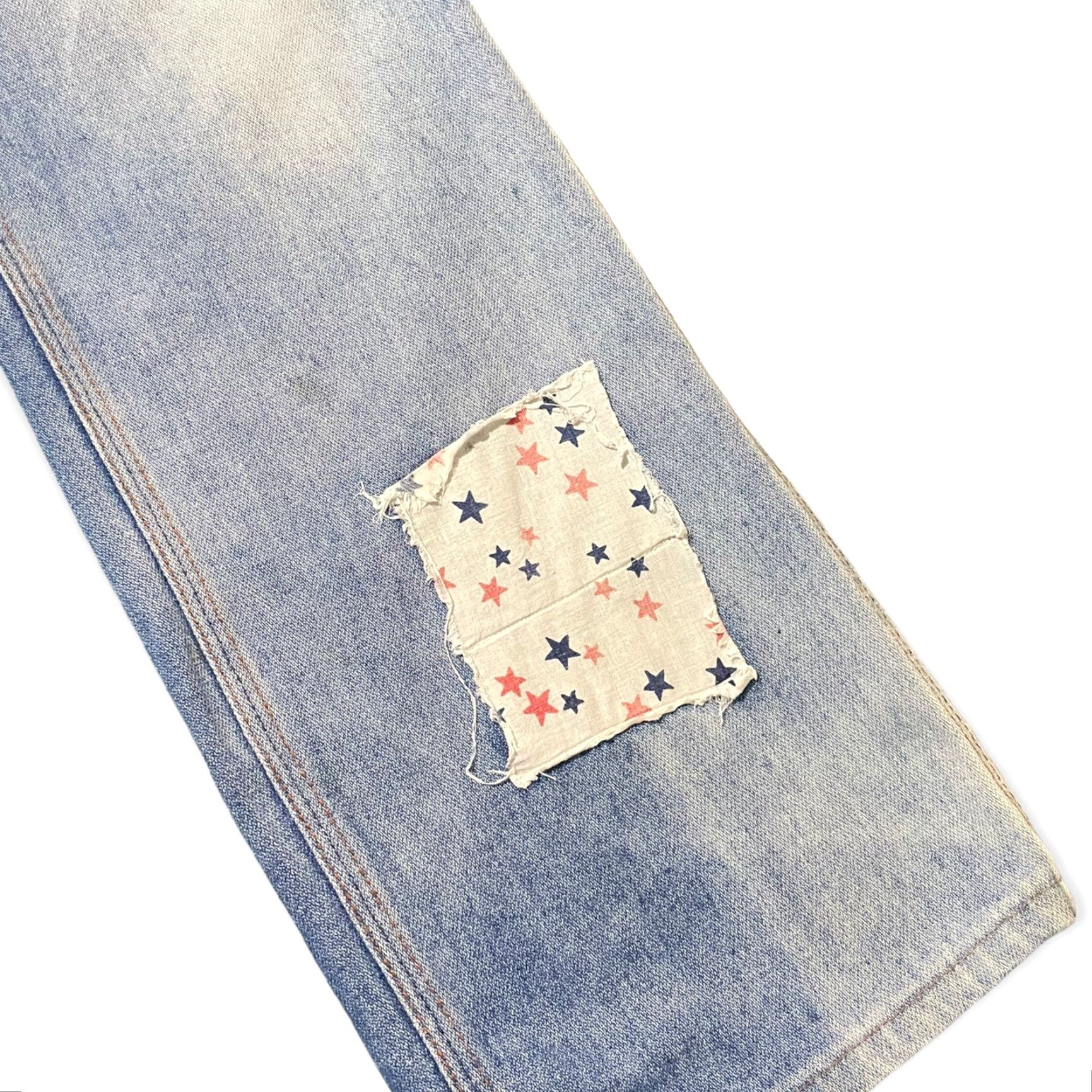 Wrangler VINTAGE Wrangler Jeans Repaired USA Made 36x29 Denim Mel Blue Regular Straight Mens Jeans Size US 36 / EU 52 - 3 Thumbnail