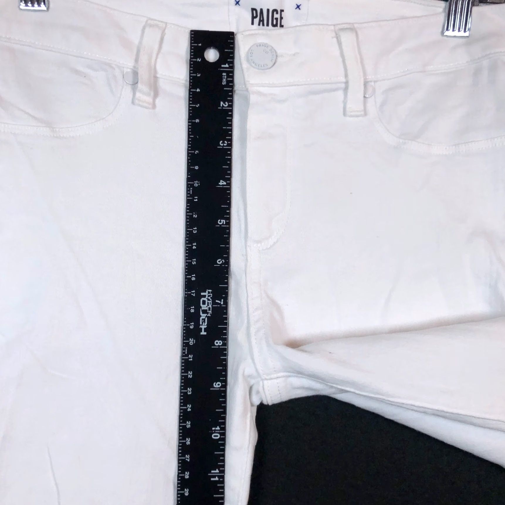 Paige VINTAGE Paige Womens Jeans White Denim Verdugo Ankle Mid Rise Stretch 30 Size 30" / US 8 / IT 44 - 7 Thumbnail
