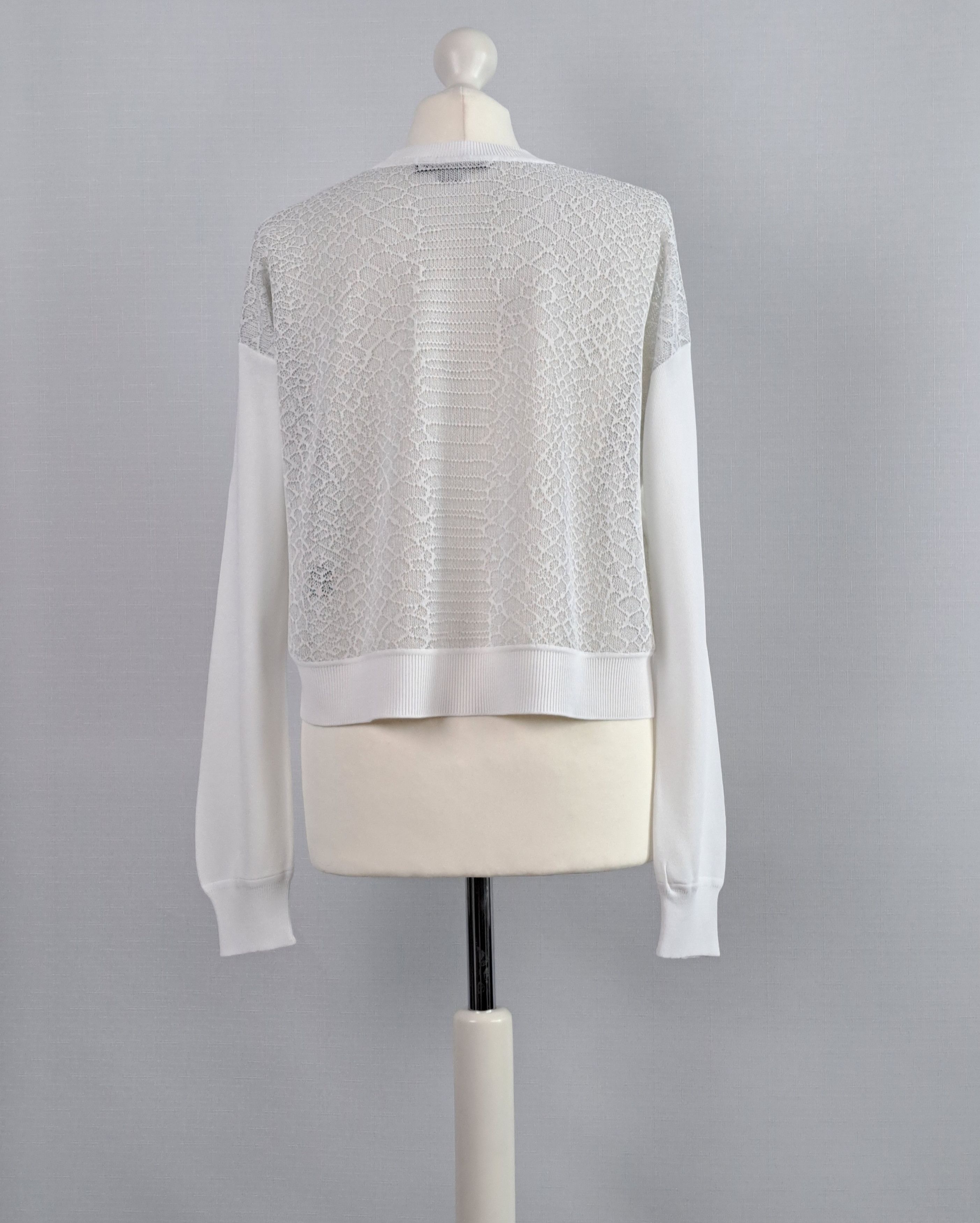 Alexander Wang Alexander Wang snakeskin back cropped pullover. Size M / US 6-8 / IT 42-44 - 3 Thumbnail