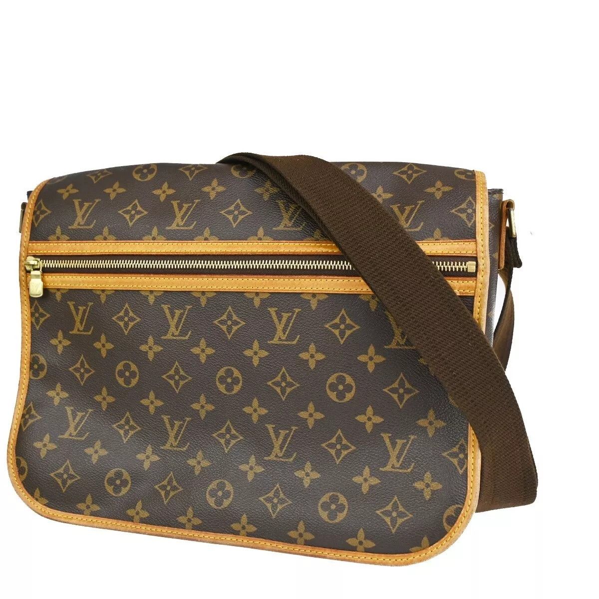 Louis Vuitton Monogram Messenger Bosphore Gm Shoulder Bag in Brown, Women's