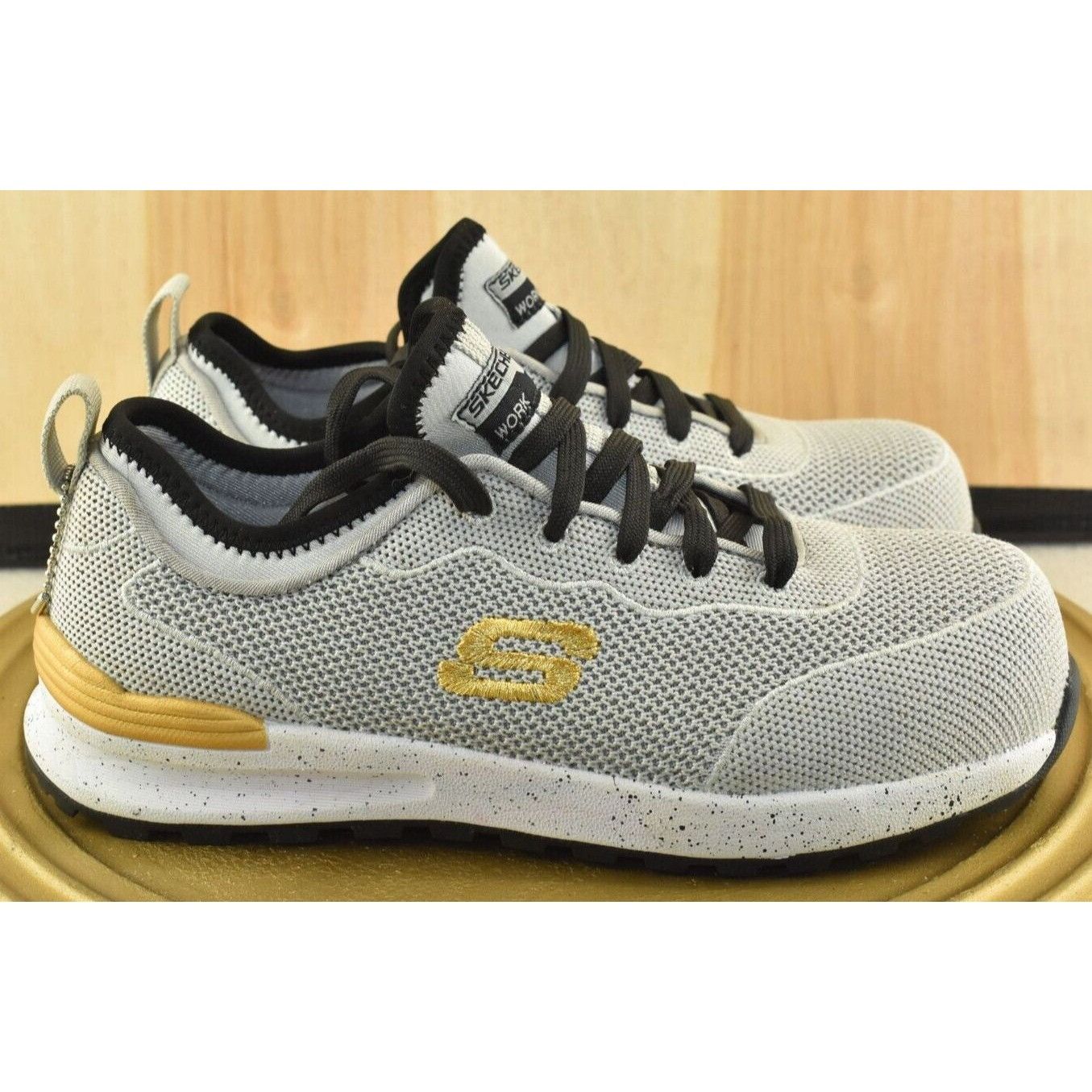 SKECHERS Skechers Bulkin Balran Women's Shoes Size 5 Gray Steel Toe W Size US 5 / IT 35 - 3 Thumbnail