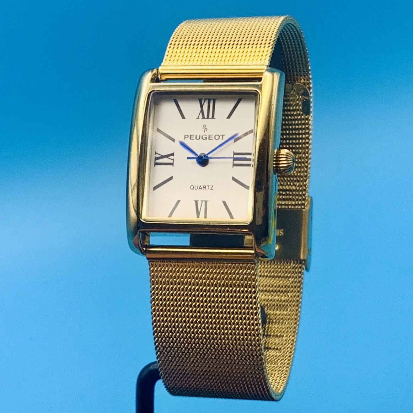 PEUGEOT 3036 Men’s Vintage Watch Working New Battery/Strap